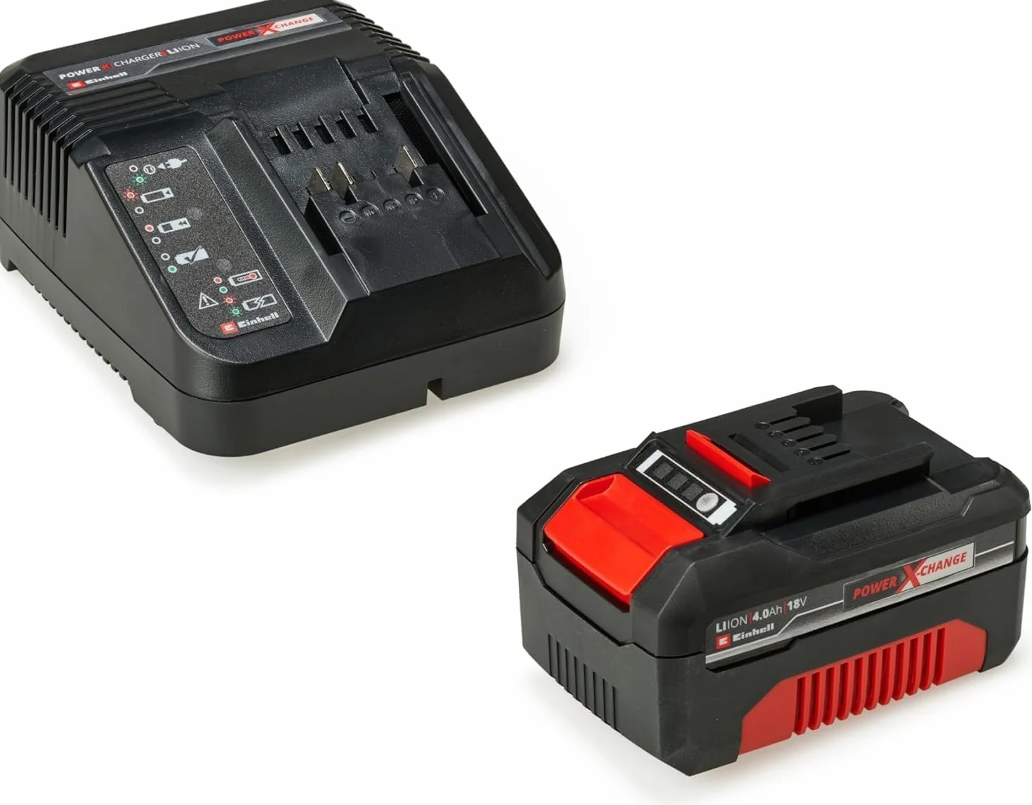 Einhell Tronçonneuse sans fil FORTEXXA 18/30 Power X-Change (lithium-ion, 18V, moteur sans charbon, guide-chaîne 30 cm, régime maximal de 4 300 tr/min) avec chargeur et batterie 4,0Ah