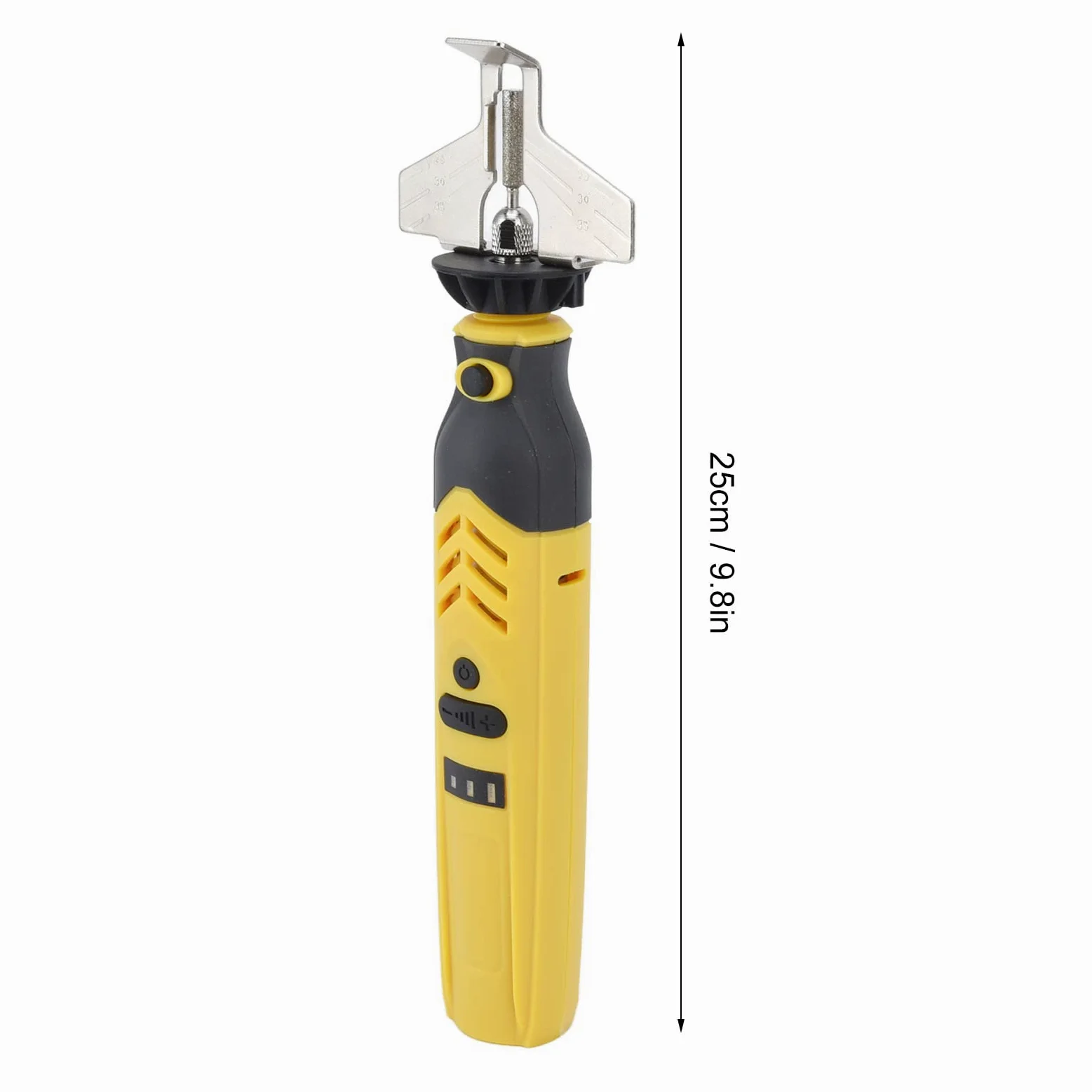 Affûteuse de Tronçonneuse Meuleuse de Chaîne 3.6V 1500mAh - Kit Affûtage Professionnel avec Outils Broyeur, Charge USB pour Jardin, Bûcheron, Camping et DIY