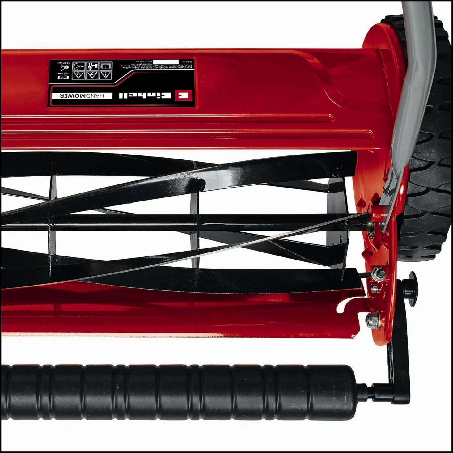 Einhell Tondeuse à Gazon Manuelle hélicoïdale GC-HM 400 | jusqu’à 250 m² | largeur 40 cm | cylindre sur roulements | 5 lames acier | hauteur 13–37 mm | 4 positions