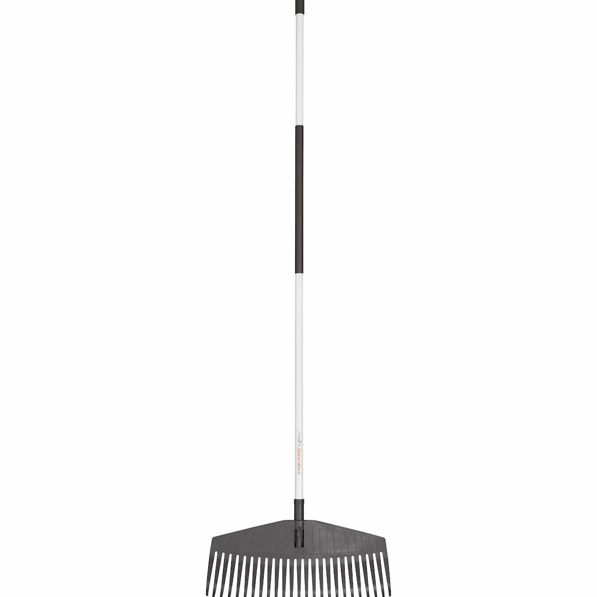 Fiskars Balai à feuilles léger, 25 dents, Largeur: 52 cm, Dents en plastique/Manche en aluminium, Blanc/Noir, Light, 1019606 | Dents en plastique/Manche en aluminium, Blanc/Noir, Light, 1019606