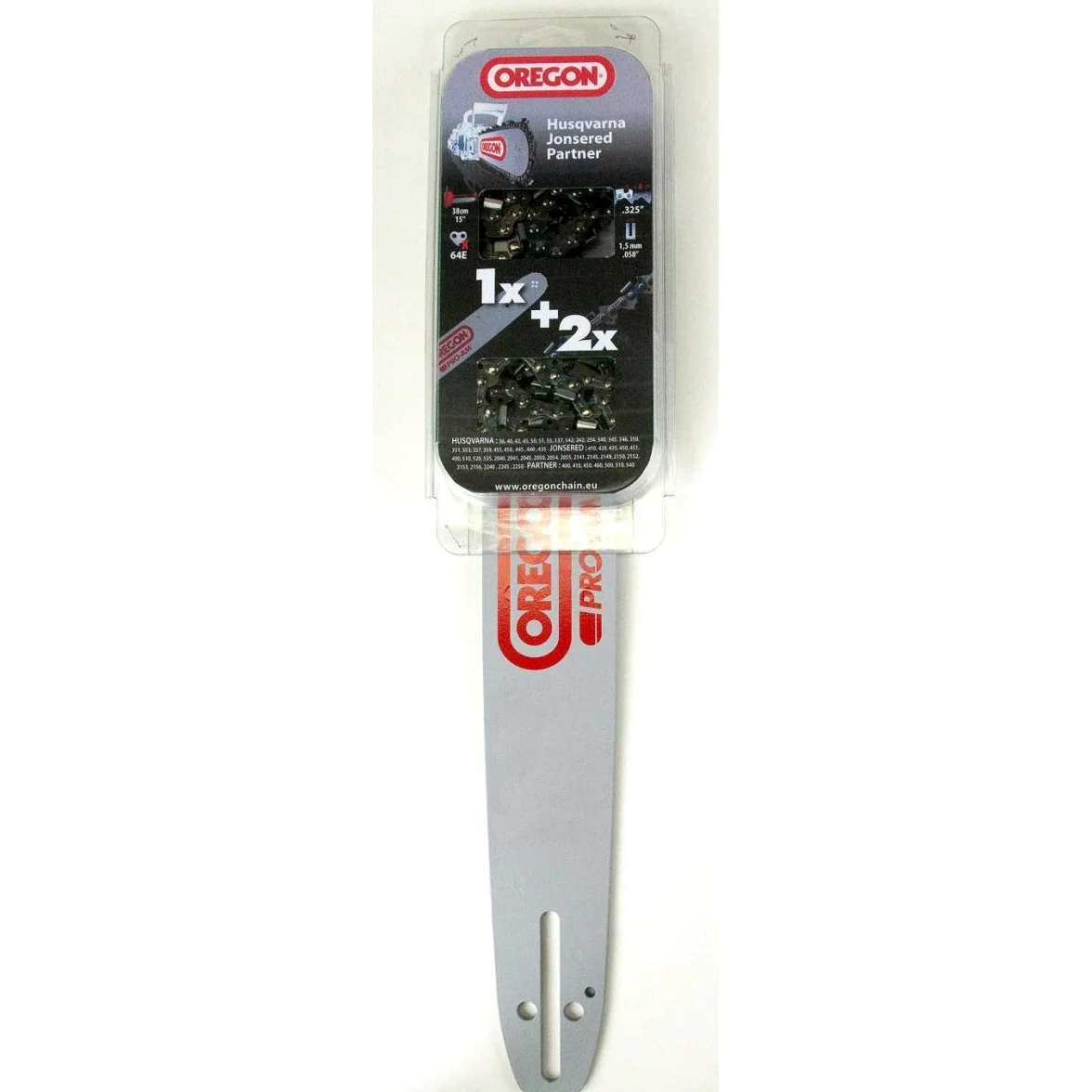 Kit guide chaîne Oregon 543483 Combo Guide 160SDEA041 + 2 chaînes 91P056E
