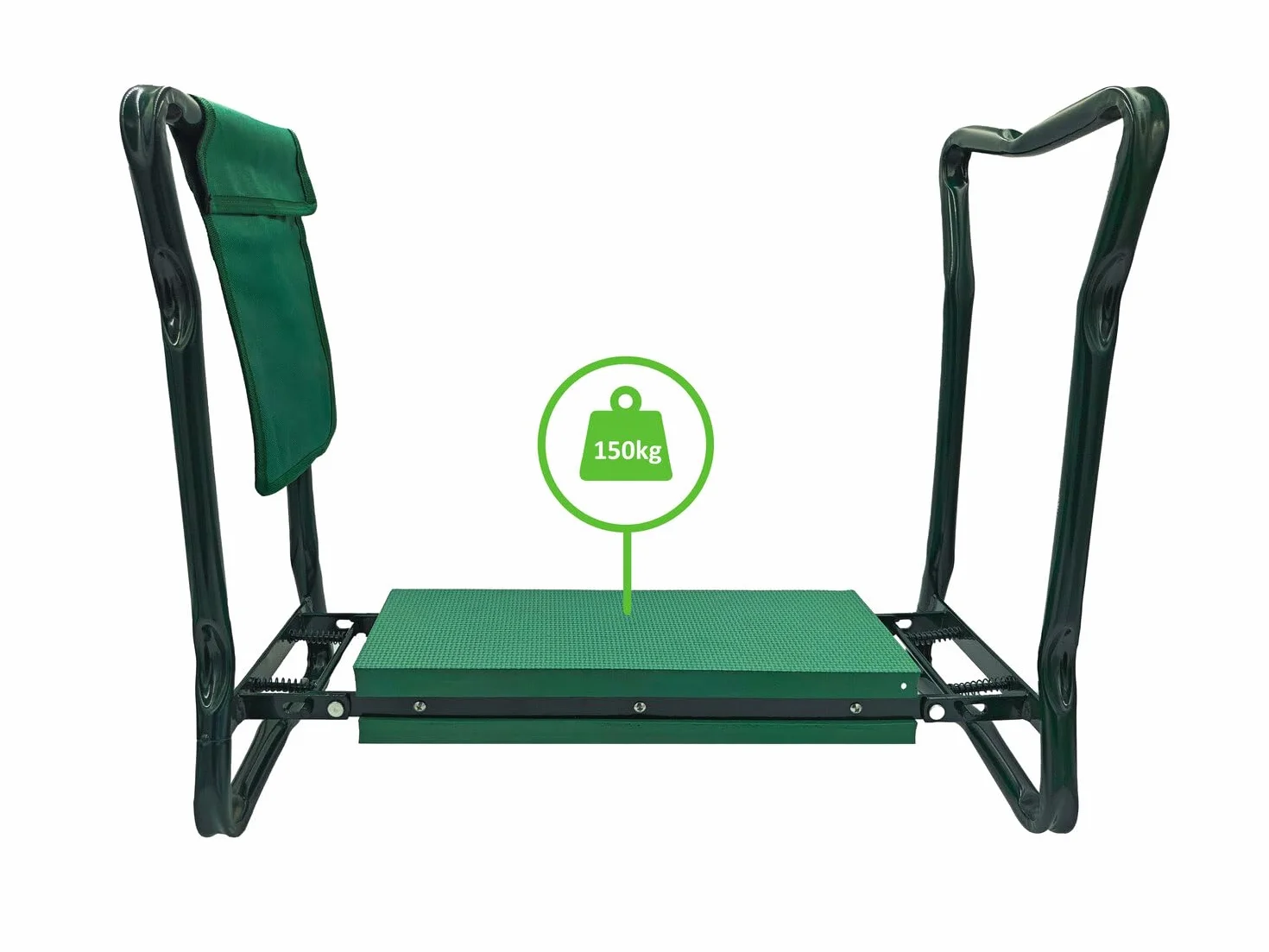 Genouillères de jardin pliables et tabouret 3 en 1 Vert 60 x 27 x 49 cm