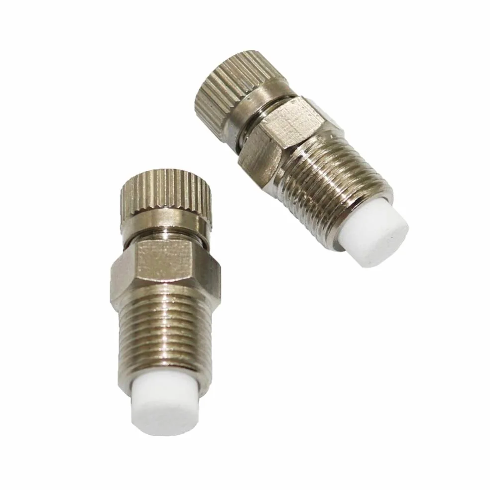 Lot de 2 buses de brumisation d'irrigation, haute pression de 0,10,6 mm, arroseur anti-goutte en cuivre pour système d'arrosage efficace du jardin
