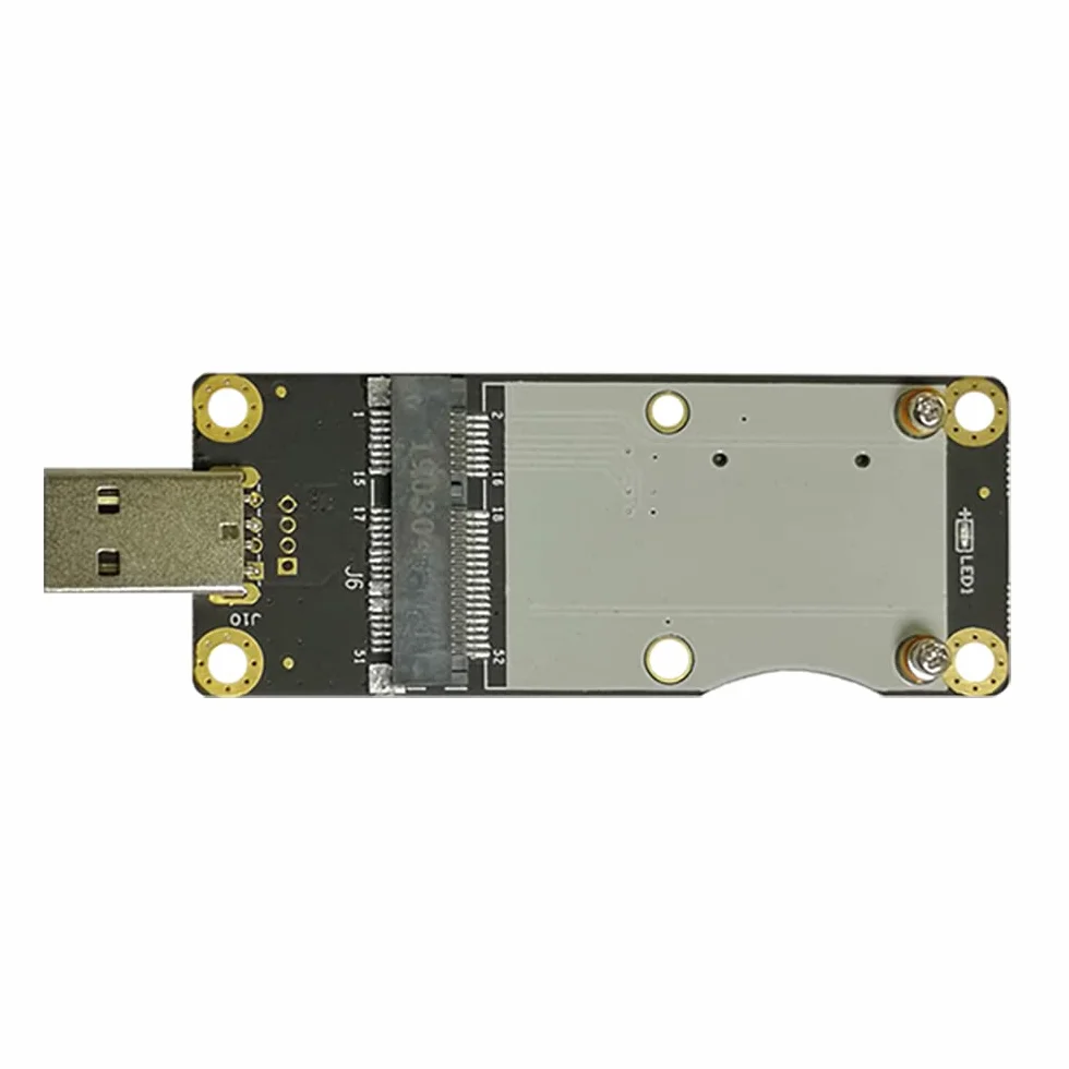EXVIST Adaptateur Industriel 4G LTE Mini PCIe vers USB avec Emplacement pour Carte SIM pour Module WWAN/LTE 3G/4G pour Raspberry Pi M2M IoT
