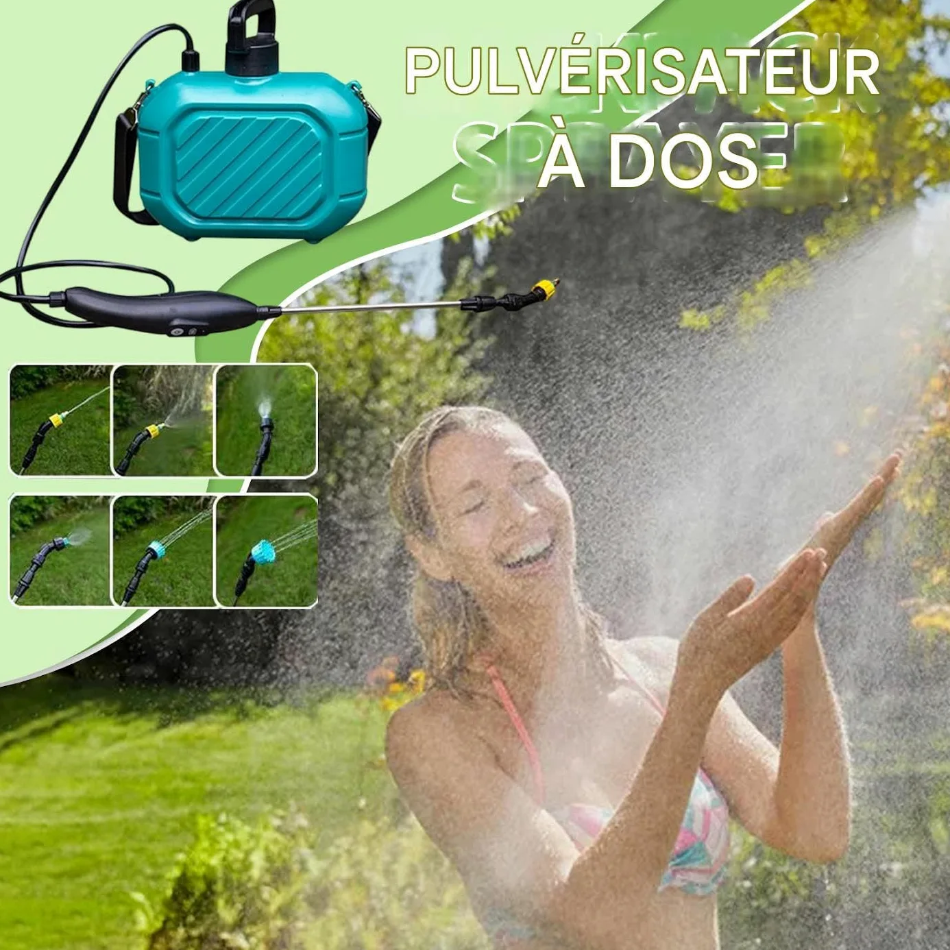 Pulvérisateur Électrique 5 litres 3 Buses À Brouillard | Pulvérisateur De Jardin Bouteille Vaporisateur avec 3 Buses de Brumisation pour Fleurs Arbres Jardin Pelouse Arrosage Cour