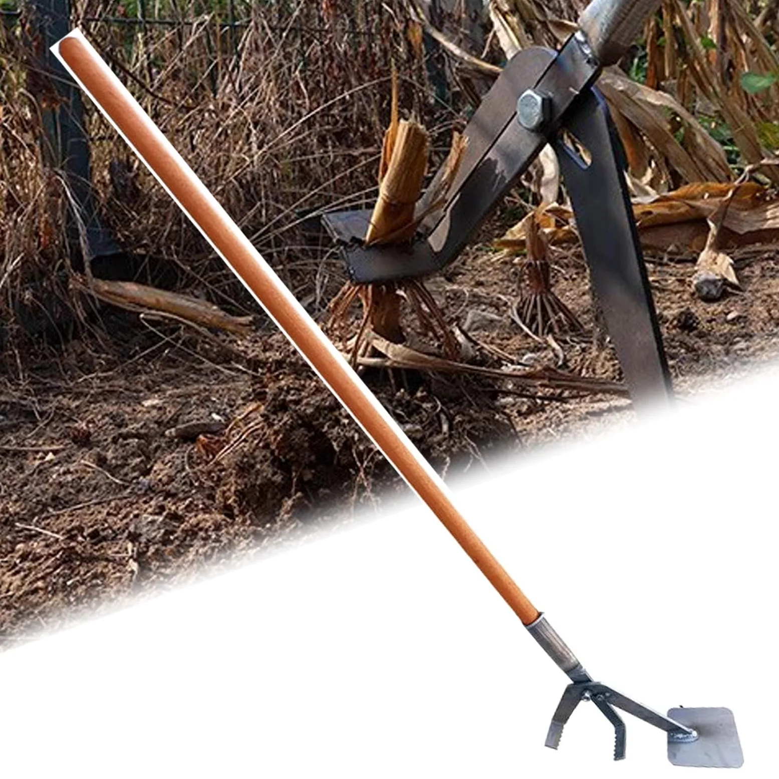 Outil pour enlever les mauvaises herbes et les jeunes arbres, extracteur manuel de 91,4 cm et extracteur de piquets de jardin pour un nettoyage facile du jardinage et l'entretien des clôtures