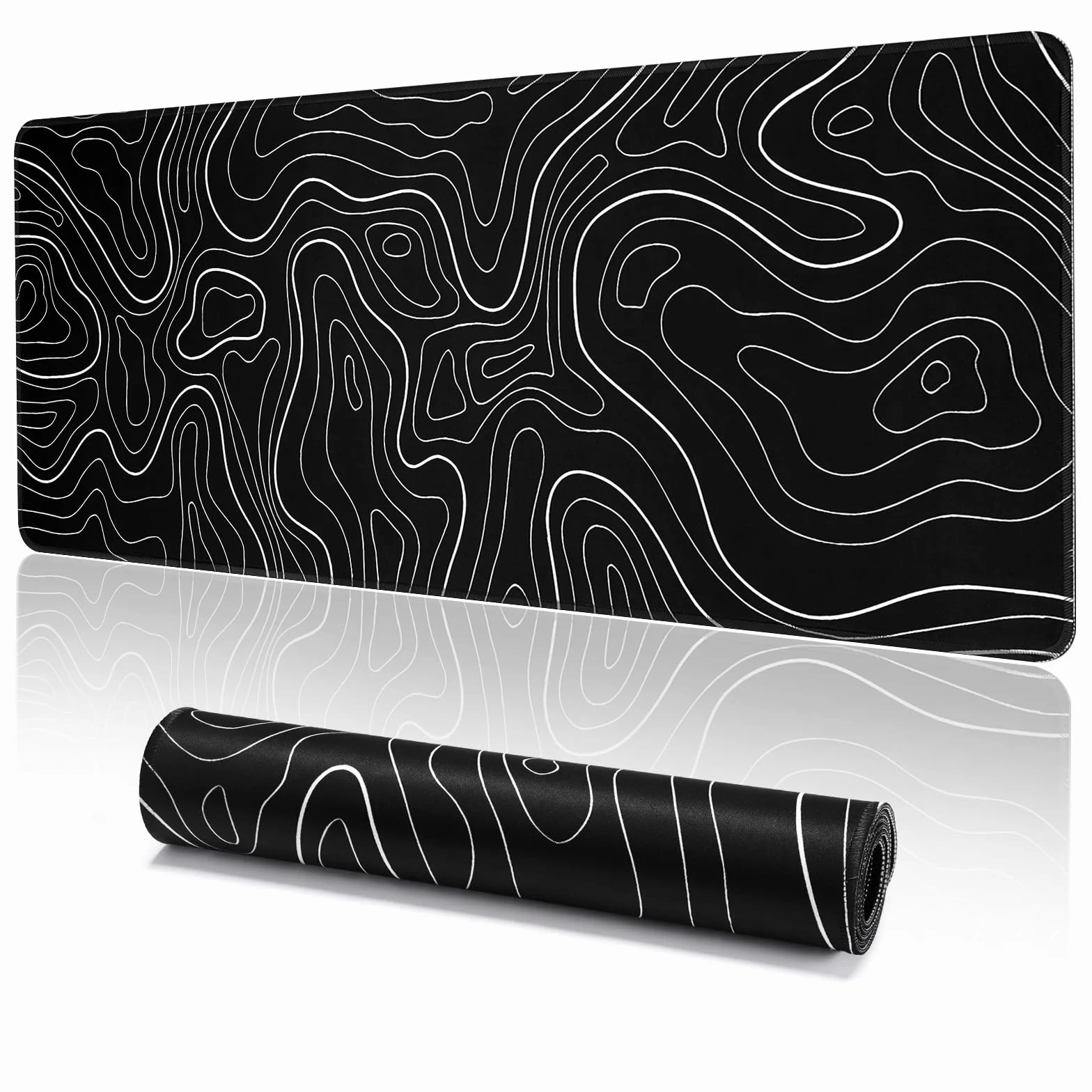 EFISH Tapis de Souris de Jeu Grand Bureau 800×300×3MM Lavable Ordinateur Portable Base Caoutchouc Antidérapante