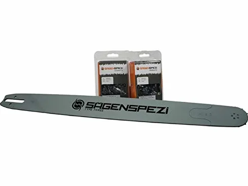 Guide 120cm 3/8" 149 maillons 1,6mm et 2 chaînes à gouge carrée pour Stihl MS 500i
