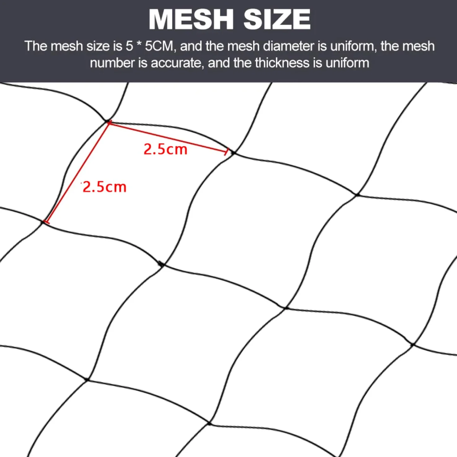 NEWFUN Filet Anti Oiseaux,Filet Voliere,(15m x 30m),25mm, Filet tissé Extra Fort, Protégez Arbres Fruitiers Et Les Légume des Dommages Causés