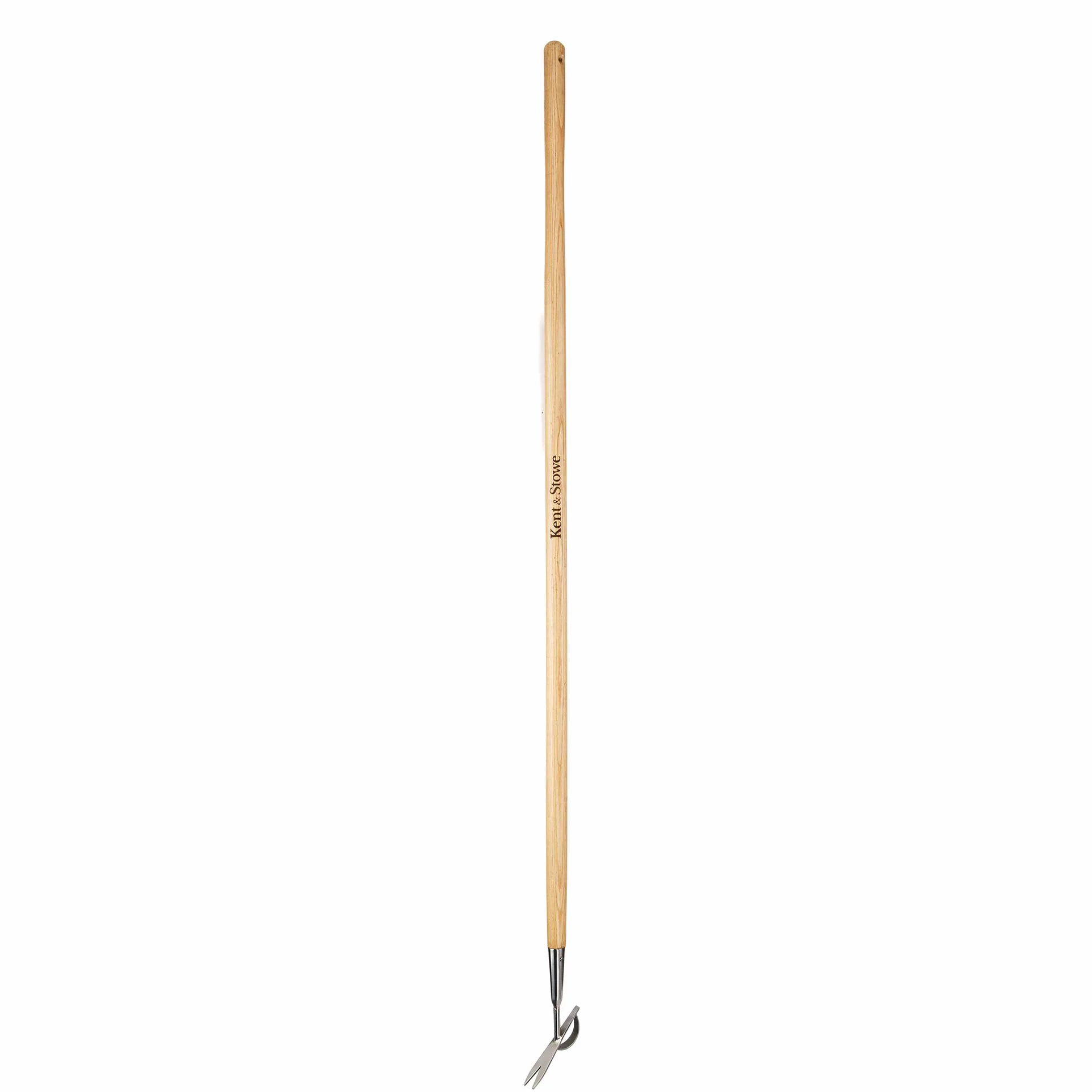 Kent & Stowe désherbeur manuel – Tire-racines en acier inoxydable, extracteur de mauvaises herbes à long manche en frêne, longueur : 160 cm