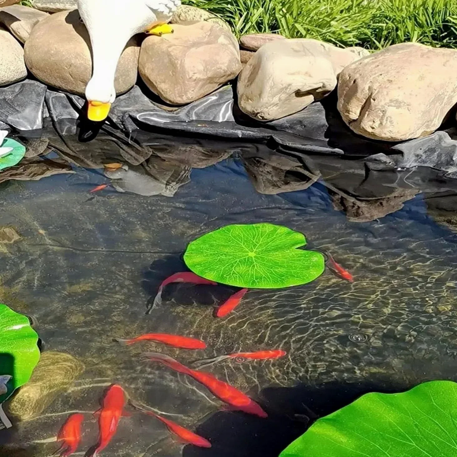 Bâche imperméable pour étang à poissons et cascades, résistante aux UV, facile à couper, durable et flexible, 3,5 m x 8 m