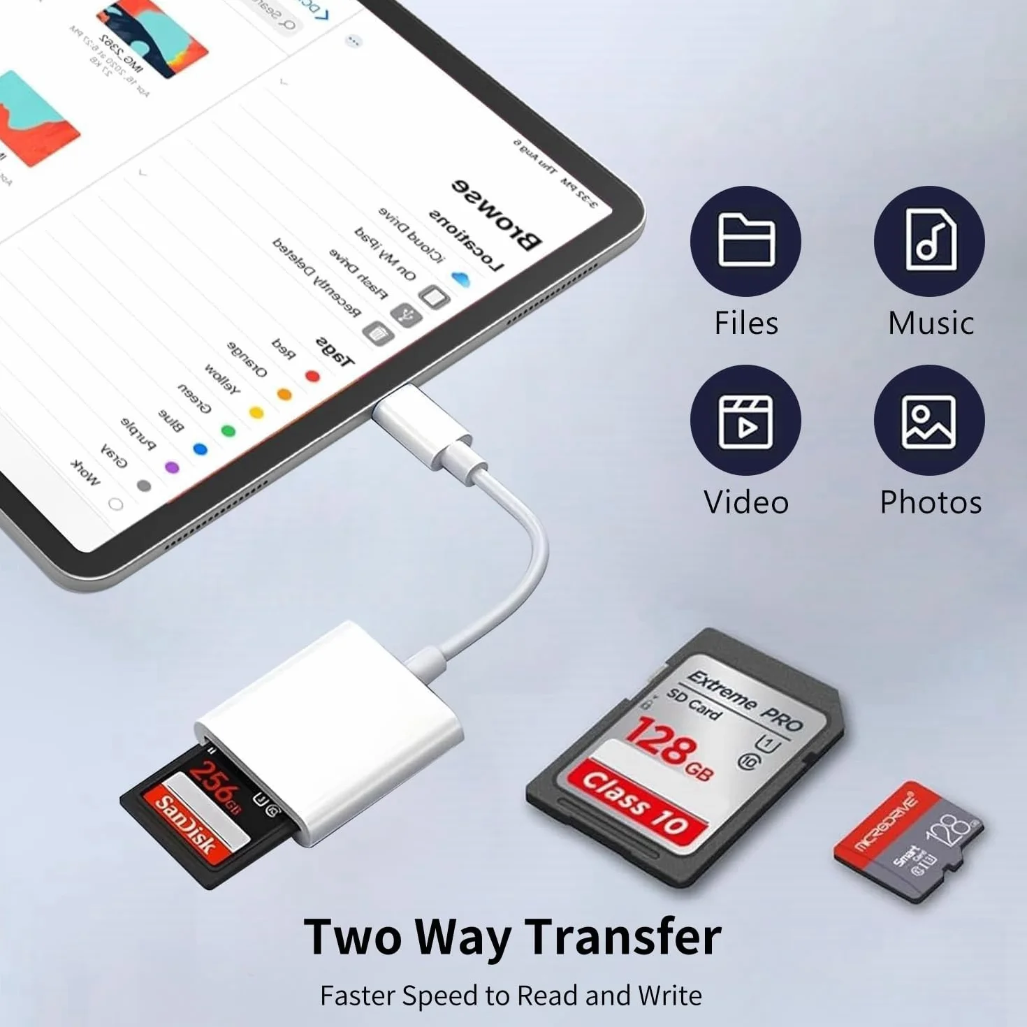 Lecteur de Carte SD USB C, Adaptateur Micro SD vers Type C pour iPhone 16/15, MacBook, iPad Pro, Samsung Galaxy