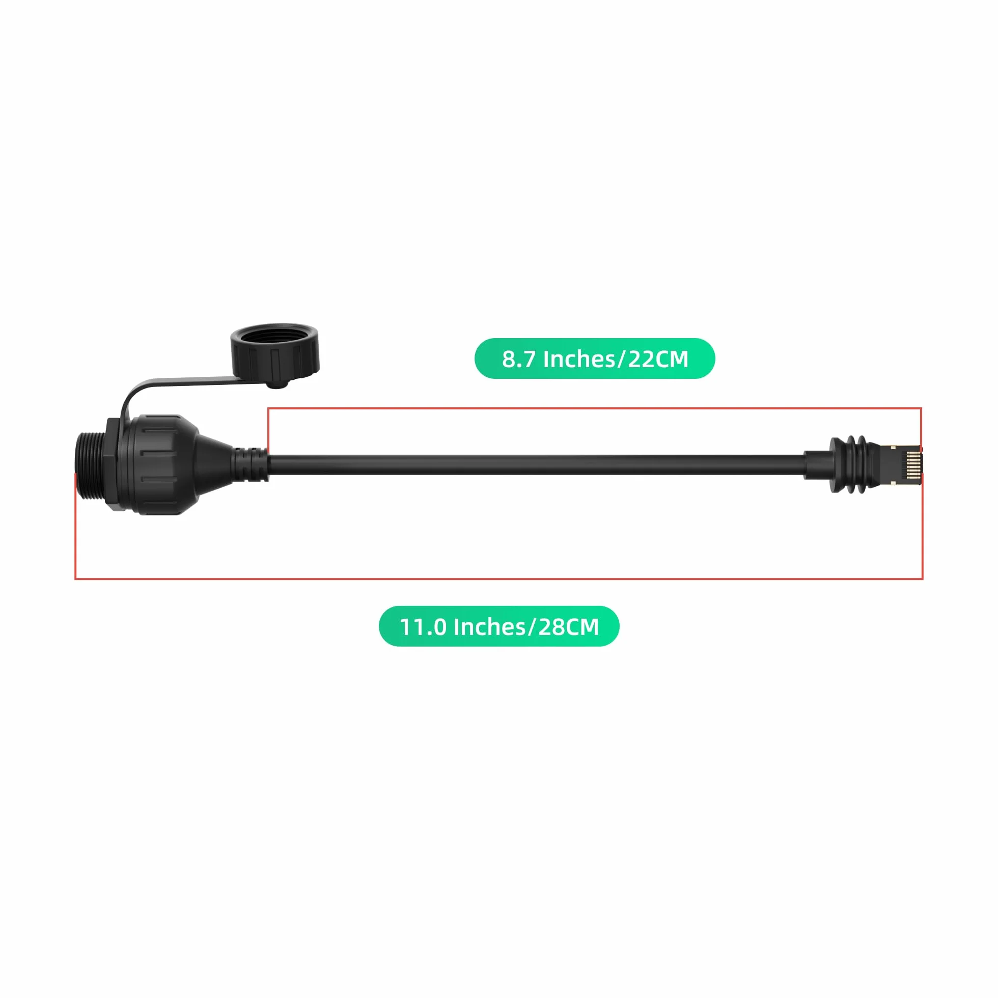 EAZUSE Starlink Adaptateur Ethernet Gen 3/Mini avec câble d'extension RJ45 étanche pour Starlink Gen 3