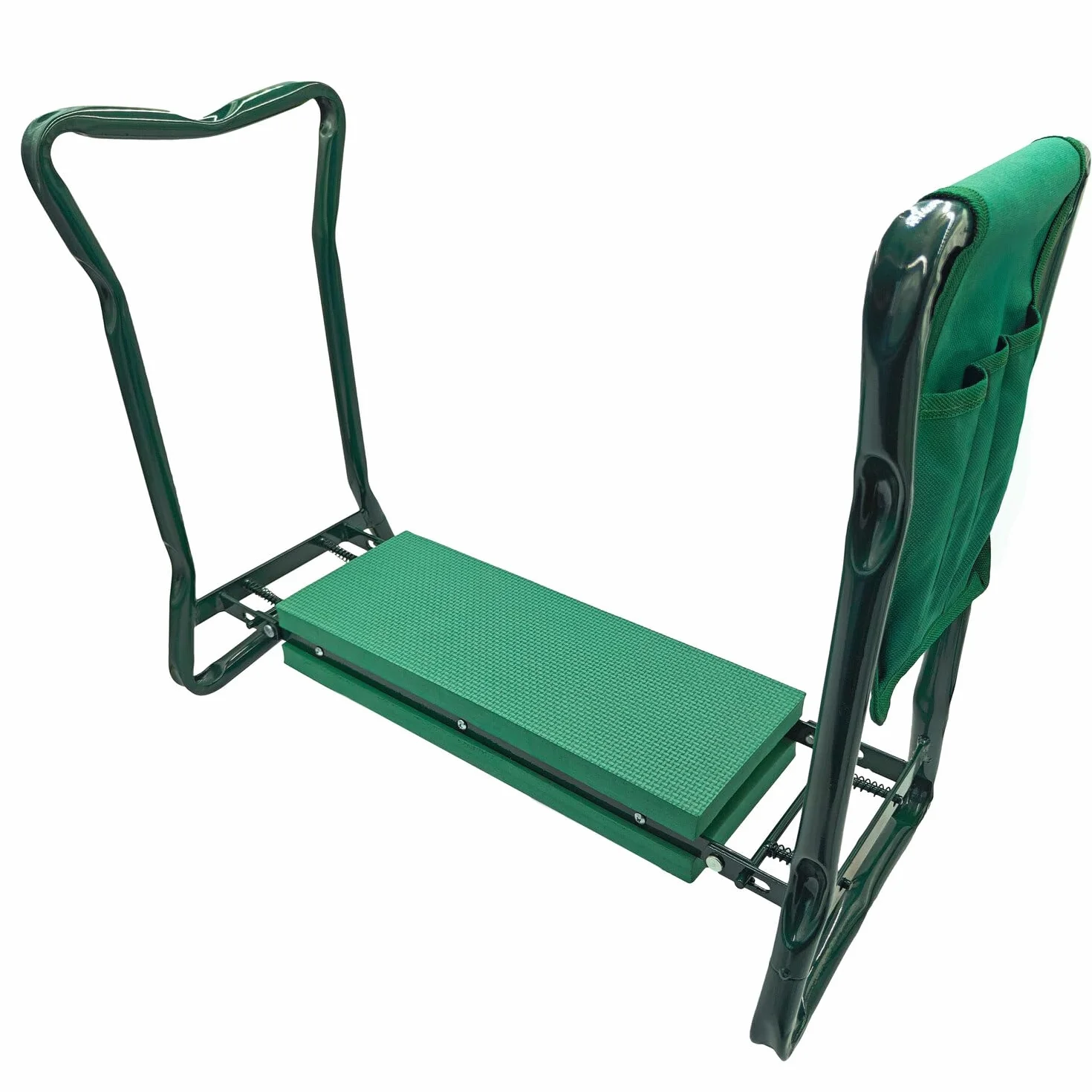 Genouillères de jardin pliables et tabouret 3 en 1 Vert 60 x 27 x 49 cm
