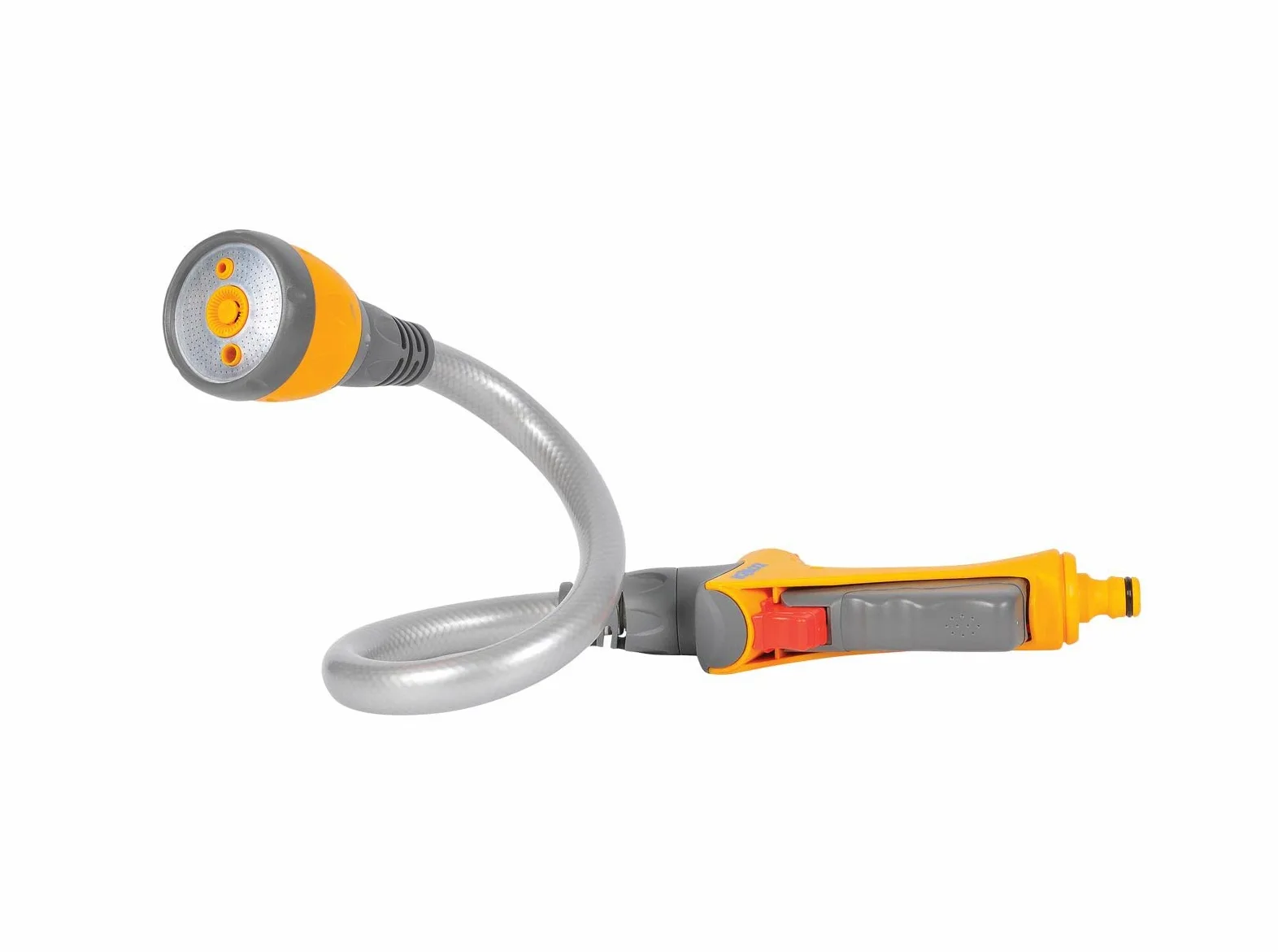 HOZELOCK - Pistolet d'Arrosage Flexi Spray : Pistolet-lance à Mémoire de Forme Multi-Tâches (lance, Pistolet, Arroseur), Ergonomique, Vérouillable et Contrôle du Débit, 4 Jets [2683 0000]