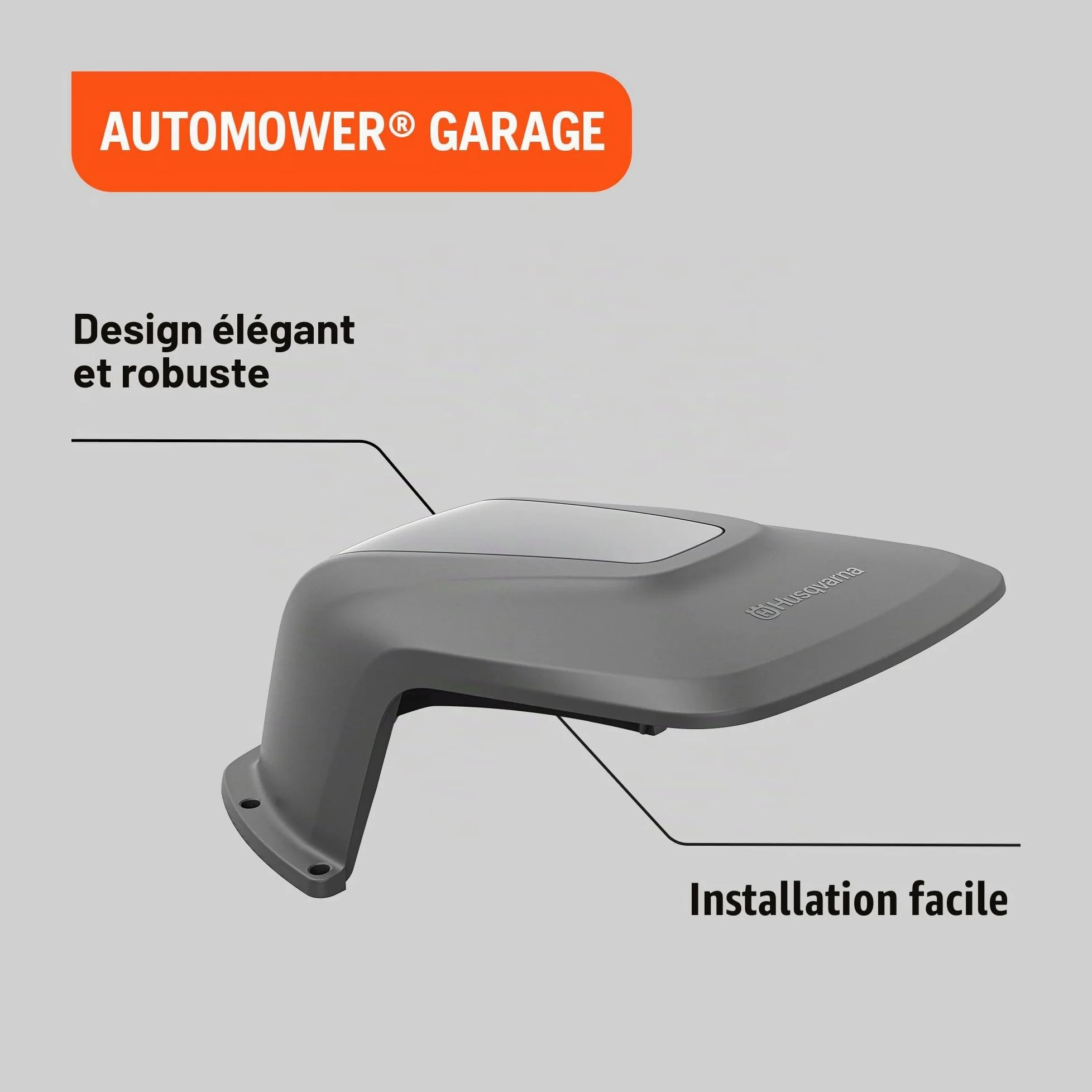 Husqvarna Garage Robot Tondeuse pour Aspire R4 | Protection idéale contre le soleil et la pluie, toiture