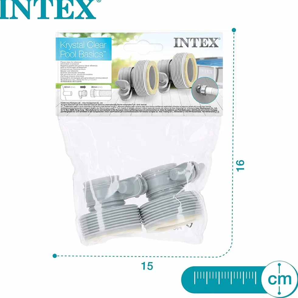 Intex Lot de 2 adaptateurs 32-38mm