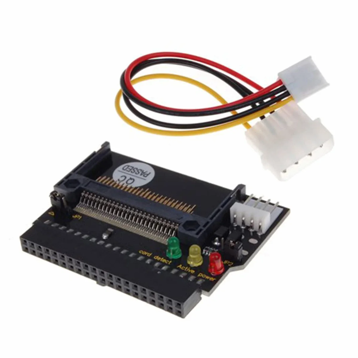 Adaptateur IDE vers Compact Flash CF II avec LED, Noir