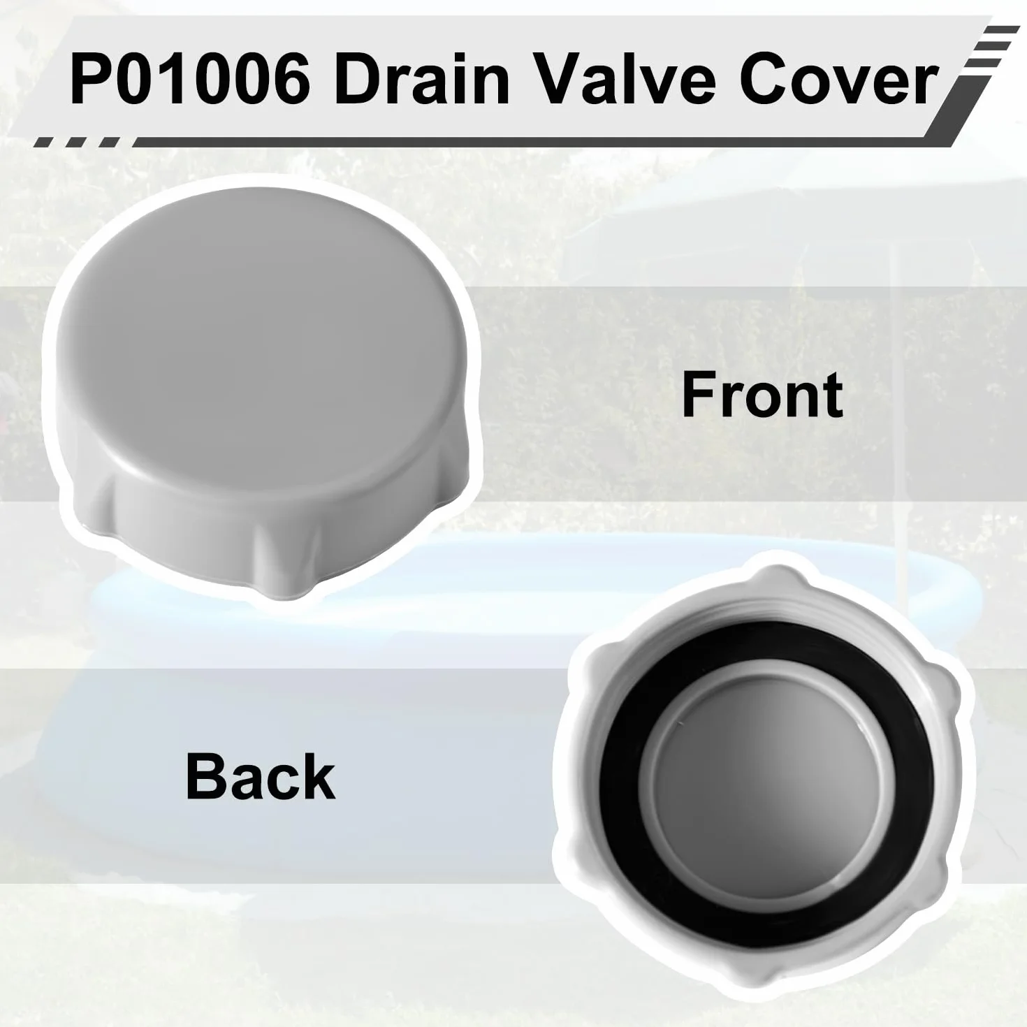 Bouchon Vidange Piscine Remplacement Compatible avec Coleman Piscines P01006