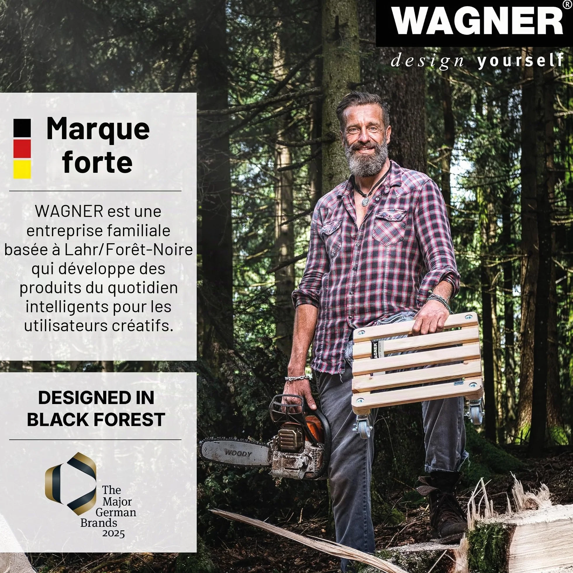 WAGNER Argenté 38 x 7,5 cm