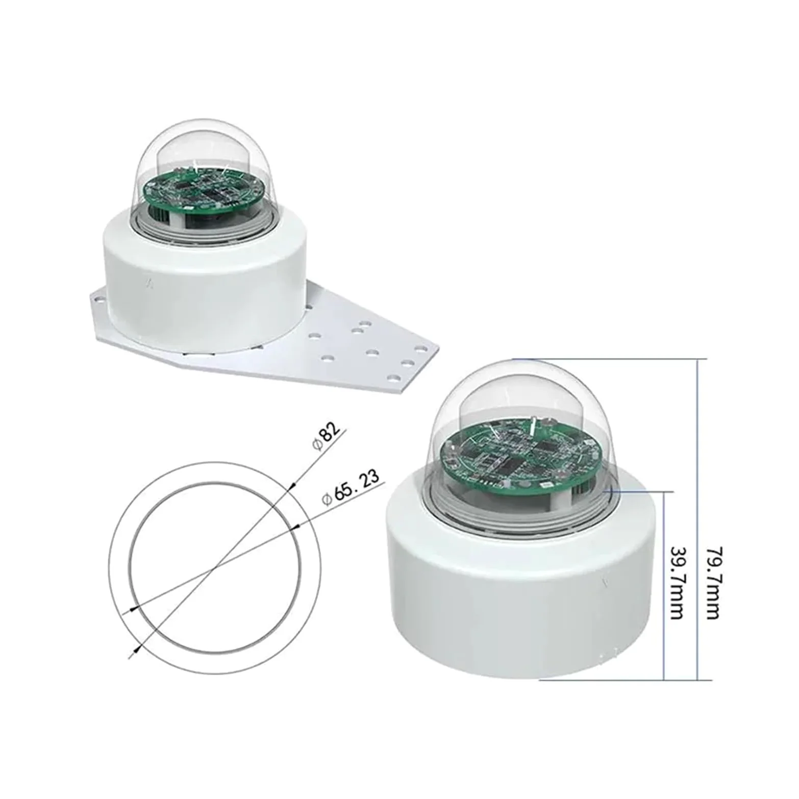 Pluviomètre optique multiparamètre haute précision à impulsions infrarouges intelligentes, capteur de pluie RS485(7 in 1)
