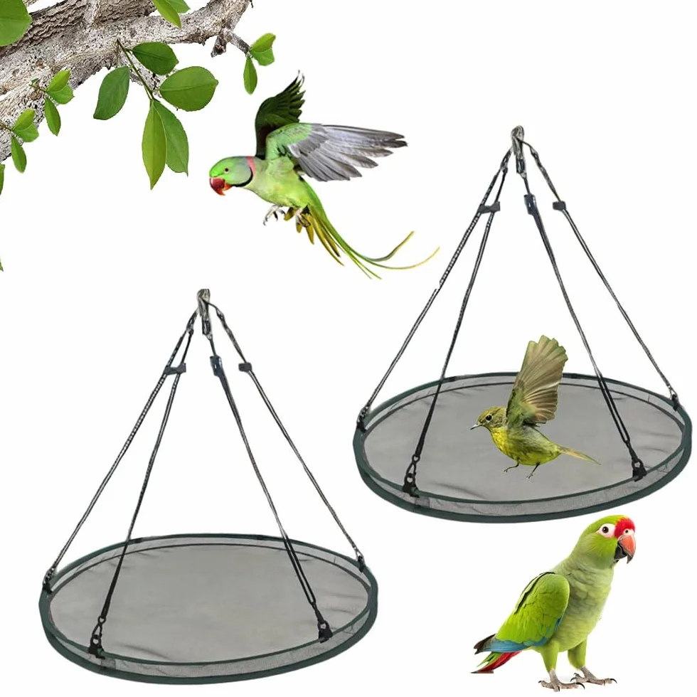 Lot de 2 bacs de récupération pour mangeoire à oiseaux 40 cm extérieur