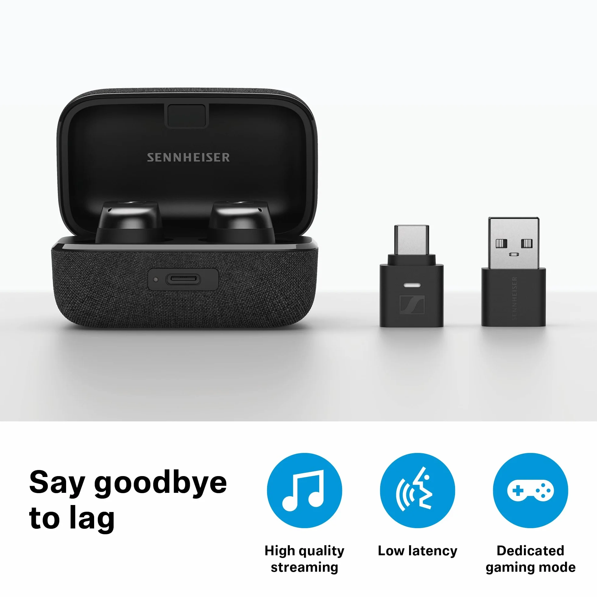 Sennheiser BTD 700 Port aptX Lossless Auracast Émetteur Bluetooth 5.4 USB-C USB-A