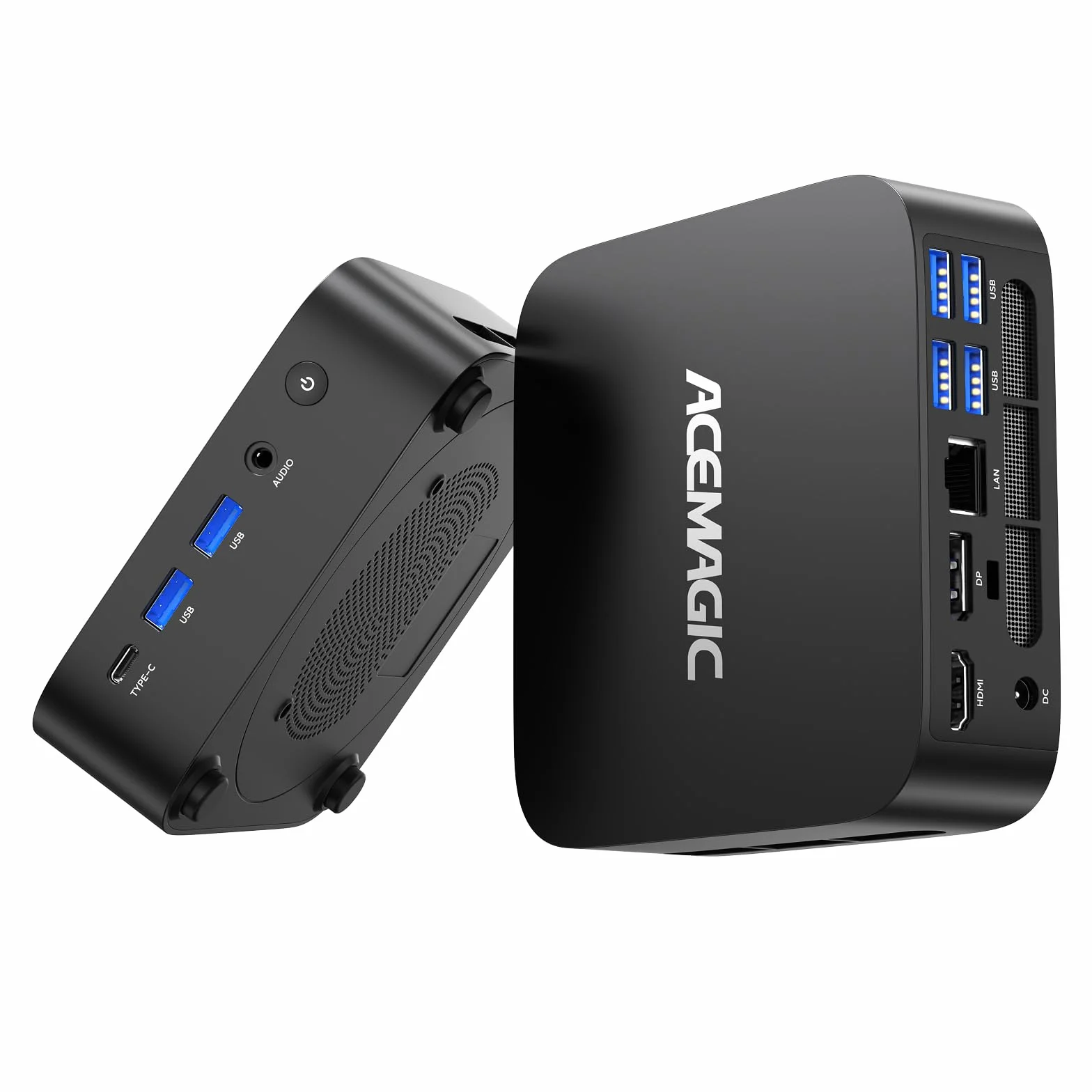 ACEMAGIC Kron Mini K1 Mini PC AMD Ryzen Embedded R2544 8Go DDR4 256Go SSD W-11 Pro Triple écran 4K WIFI5 BT4.2