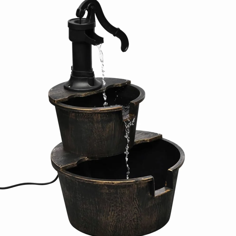 Générique Fontaine Design de Pompe de puits,Maison & Jardin, Décorations, Fontaines & bassins, Fontaines & Cascades, Brun (Poids 2.8KG)