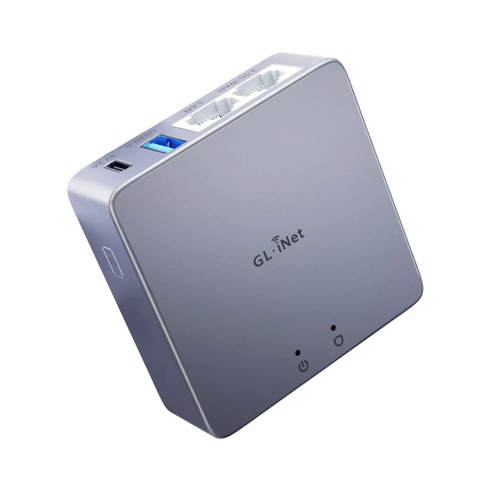 GL.iNet MT2500A Brume 2 Mini passerelle VPN WAN 2.5G Aluminium
