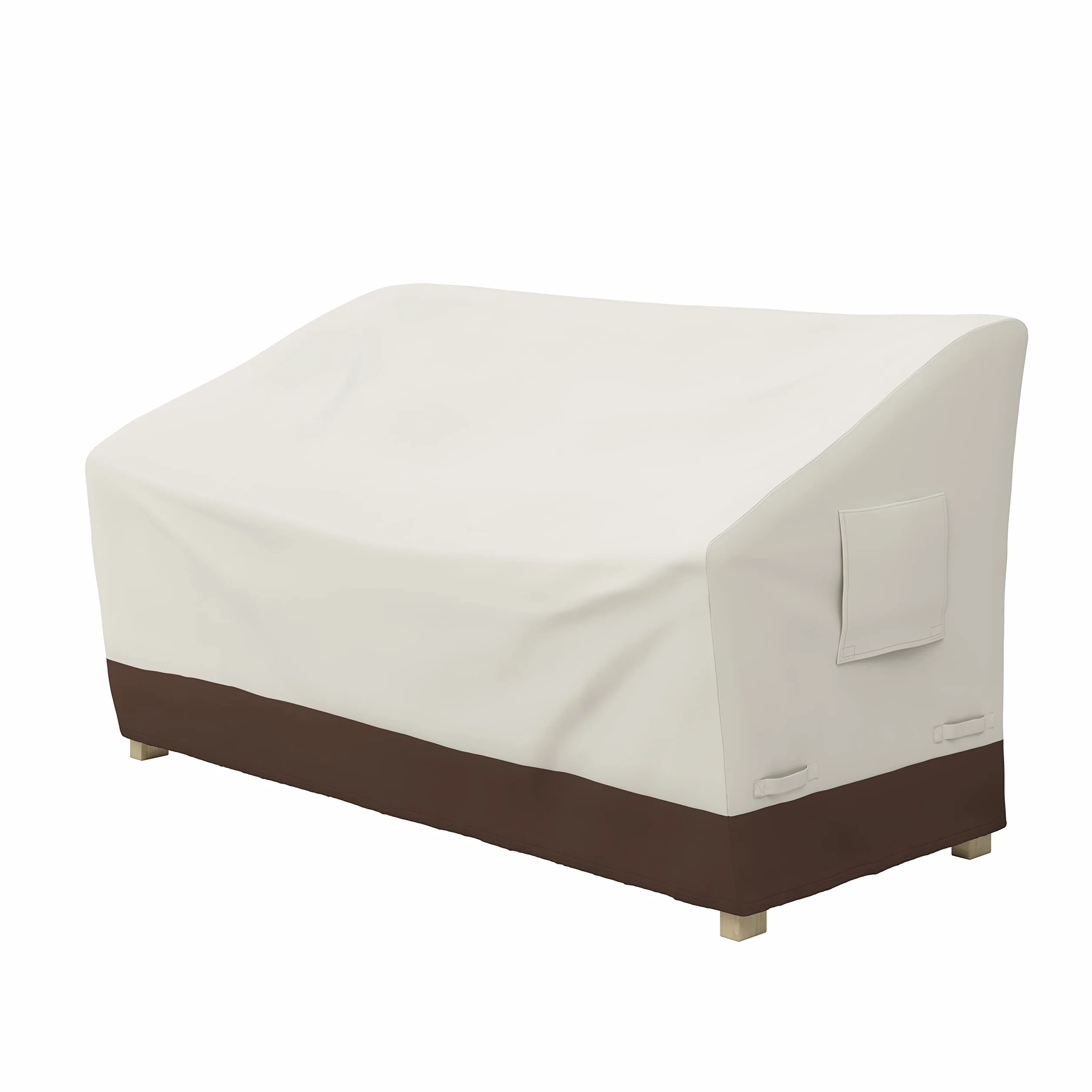 Amazon Basics Housse de protection pour banc 3 places Beige brun Clair