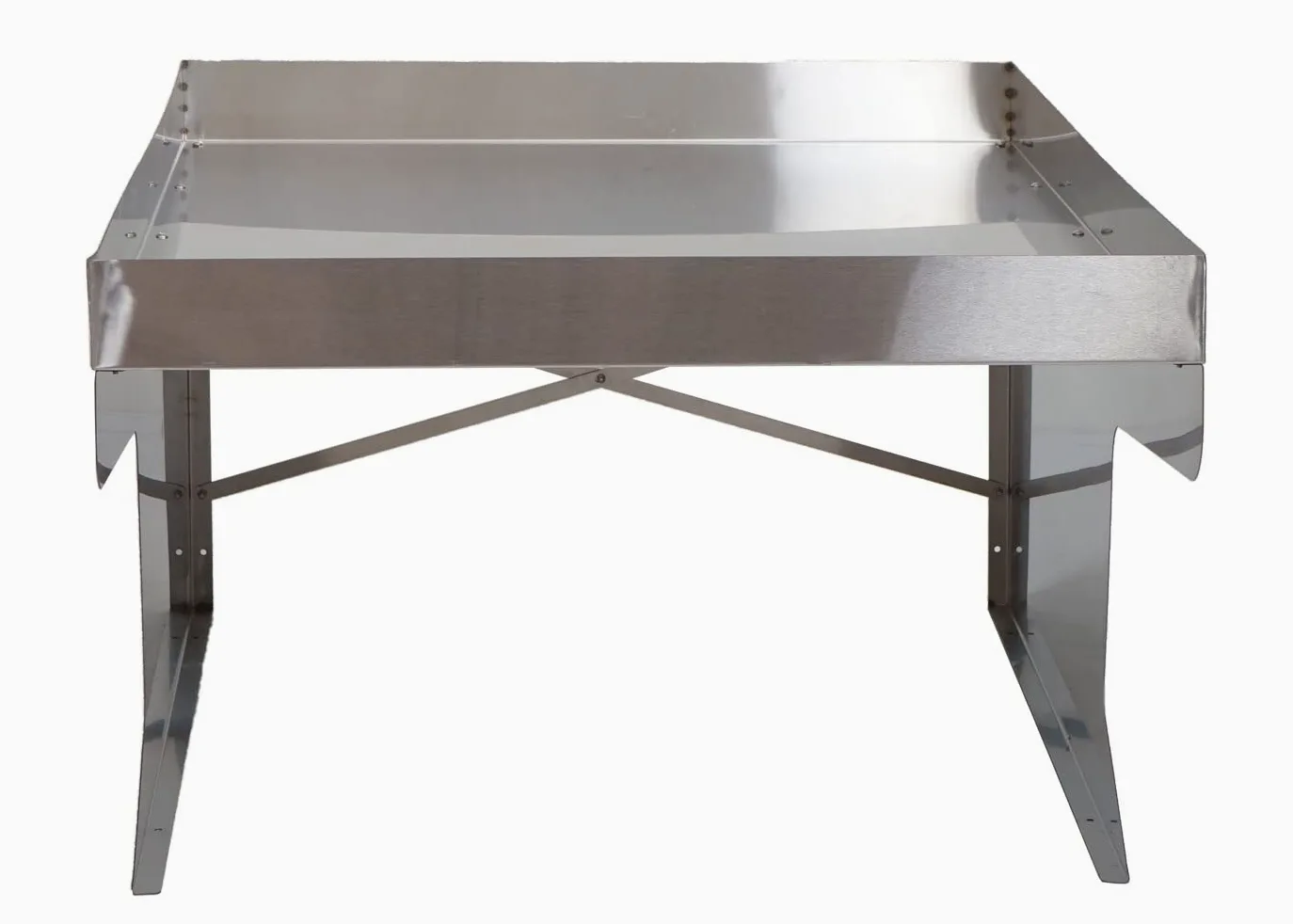 Garage XL pour Tondeuse-Robot avec bac à Plantes HWC-G60 métal 47x70x100cm INOX