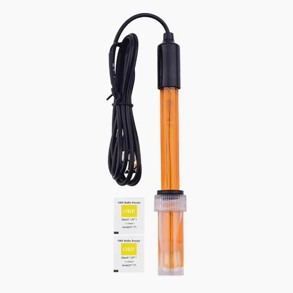 Lecreatekit Sonde de remplacement pH/ORP avec connecteur BNC, plage de 0–14 pH, câble de 300 cm, corps en ABS, pour laboratoire, aquarium et test en hydroponie