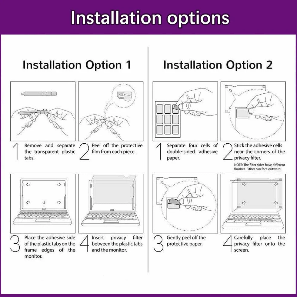 AiMok Filtre Anti-Lumière Bleue 18.5" Moniteur Protection des Yeux Anti-Reflet Écran PC 16:9