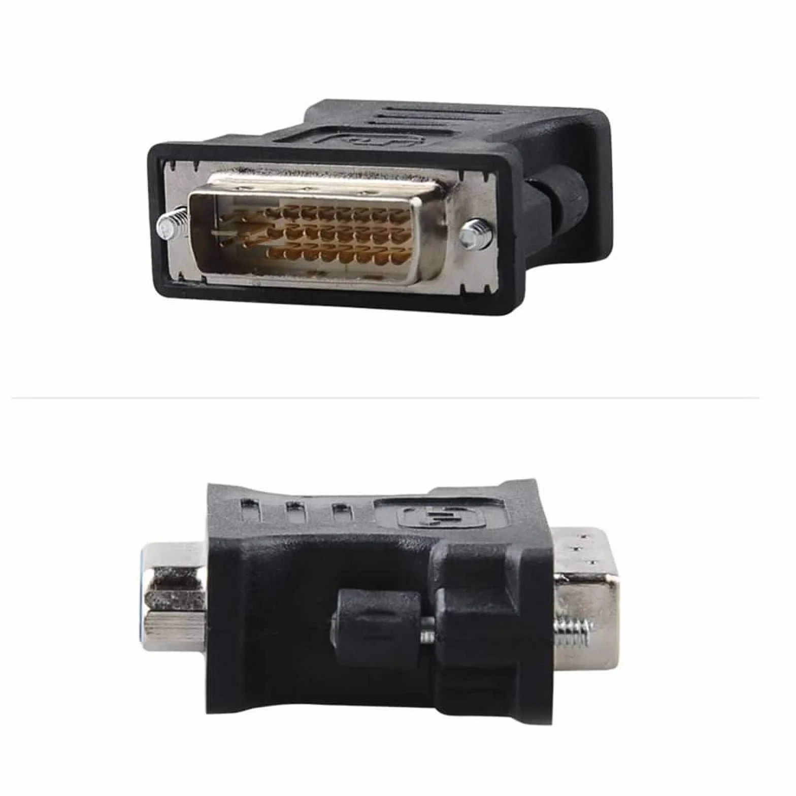 Adaptateur vidéo DVI-I 24+5 Broches mâle vers VGA pour PC Portable