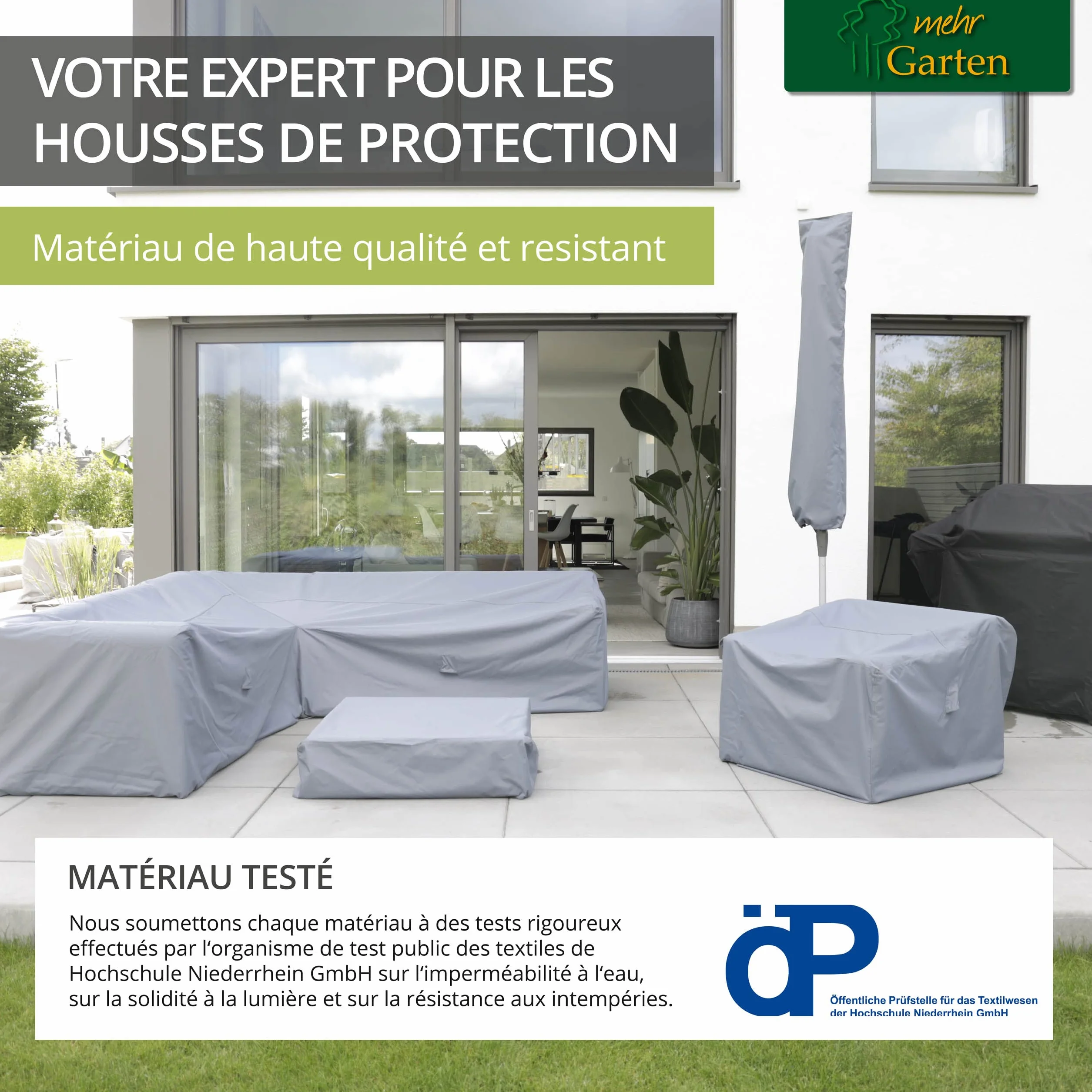Housse de Protection Banc Jardin 203x75x66/91 cm Polyester Oxford 600D Gris