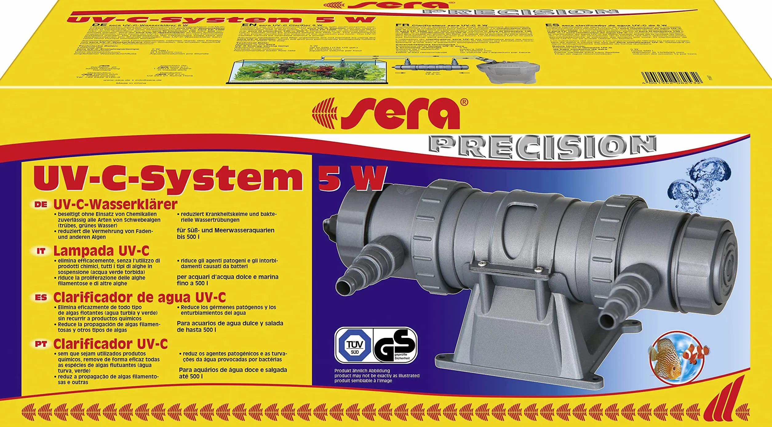 Sera Système UV-C 5 W 1 Unité