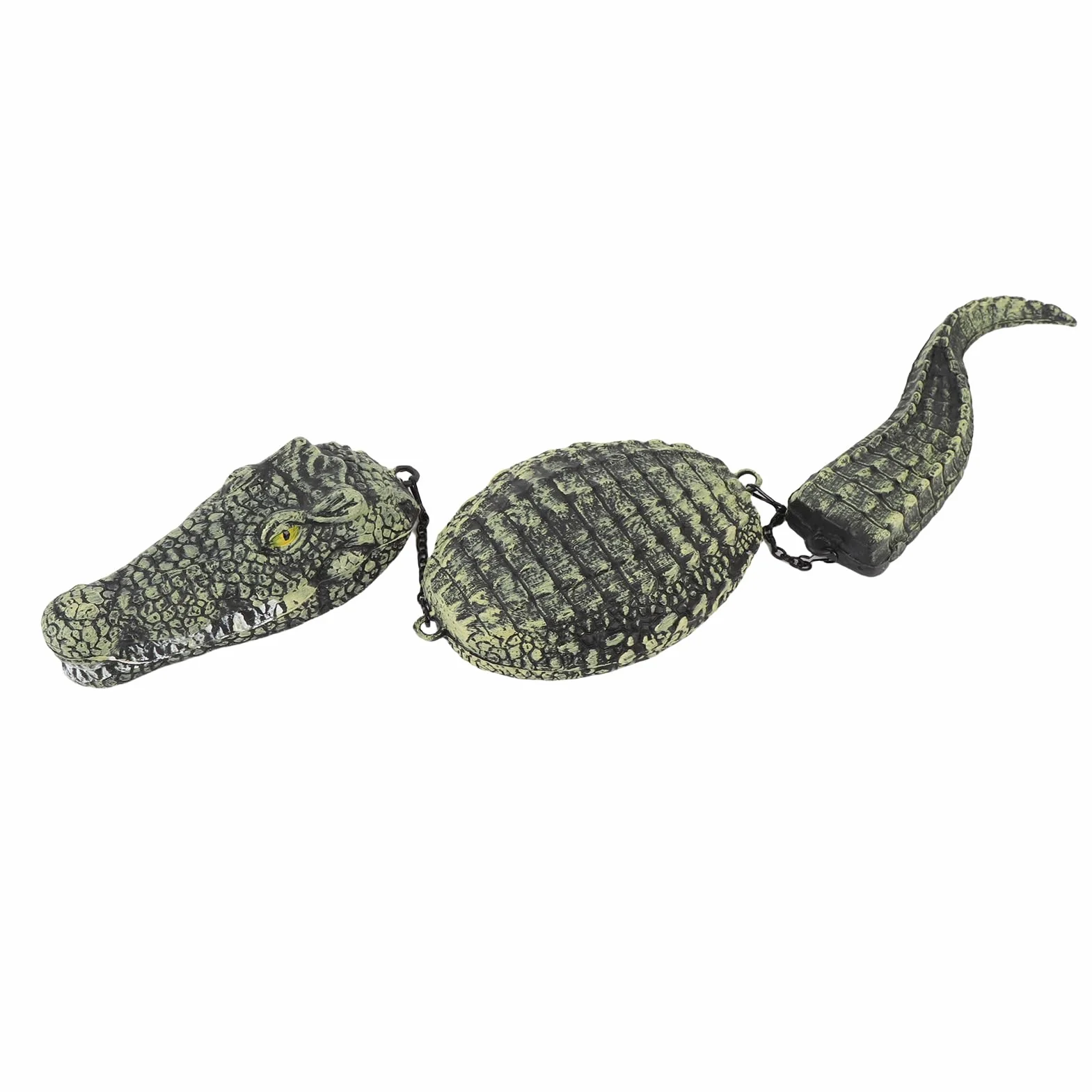 Leurre D'alligator Flottant Réaliste en Plastique 32,9 Pouces pour Décoration D'étang de Jardin