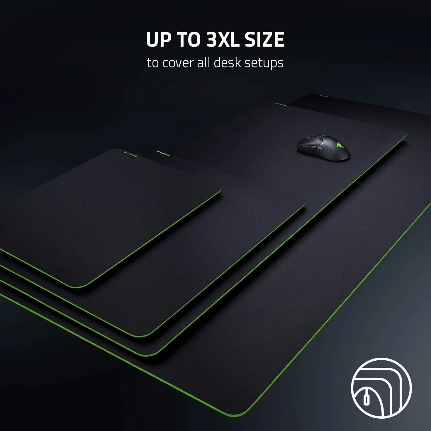 Razer Gigantus V2 Medium Tapis de Souris Gaming Souple 360x275x3mm Tissu texturé en microtissu Caoutchouc Antidérapant Noir