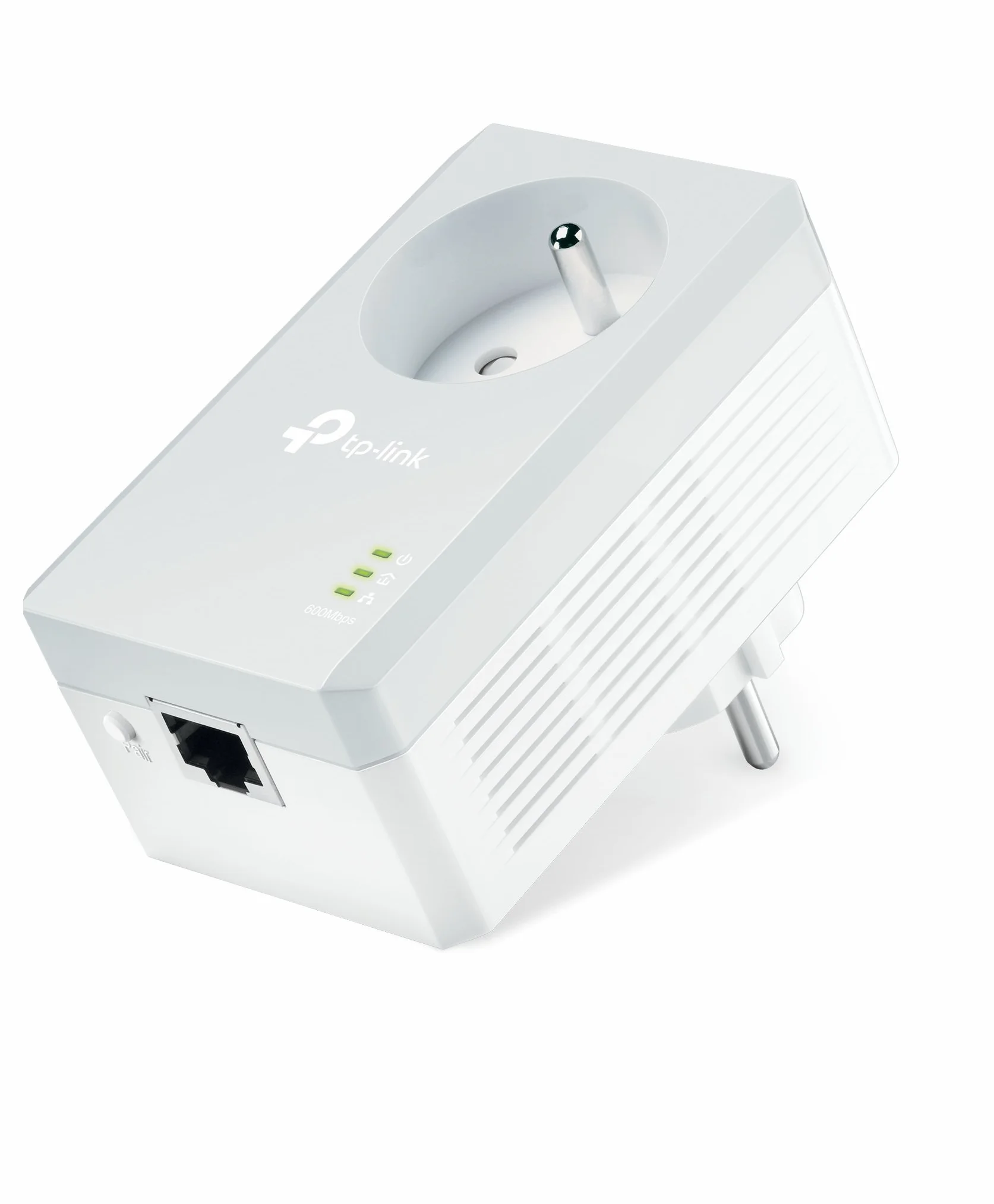 TP-Link CPL 600 Mbps TL-PA4015P Prise Intégrée Ports Ethernet Blanc