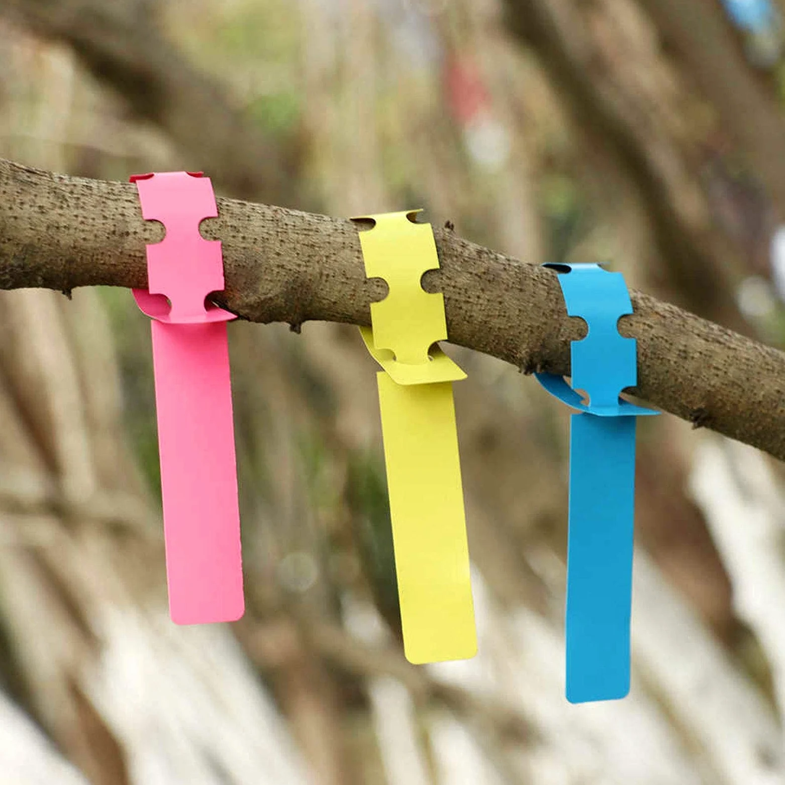 ZOENHOU Lot de 1200 étiquettes en plastique pour plantes - 6 couleurs - Réglables - À enrouler autour des plantes - Pour jardin