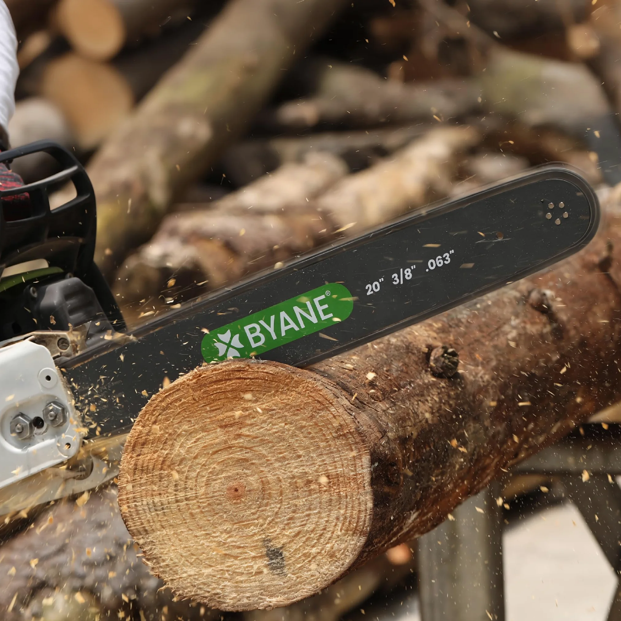 BYANE Chaîne carbure tronçonneuse 40 cm 3/8" LP 1,3 mm 55 maillons | Compatible avec STIHL 021, MS170, MS180, MS 210, MS 211, MS 220 et autres modèles