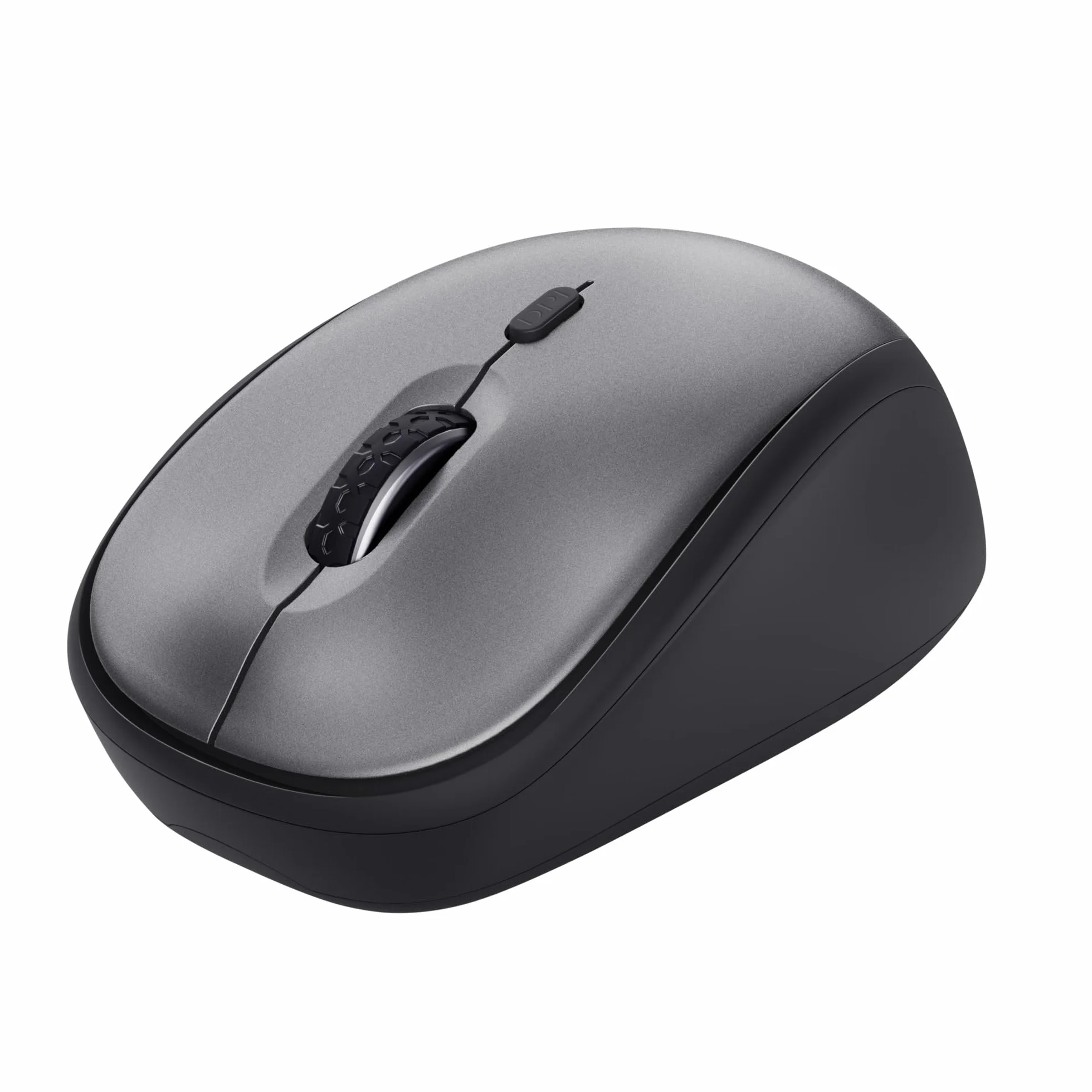 Trust Souris sans Fil Silencieuse 800-1600 DPI Plastique Recyclé Récepteur USB Stockable Compacte pour Ordinateur Portable PC Mac Noir