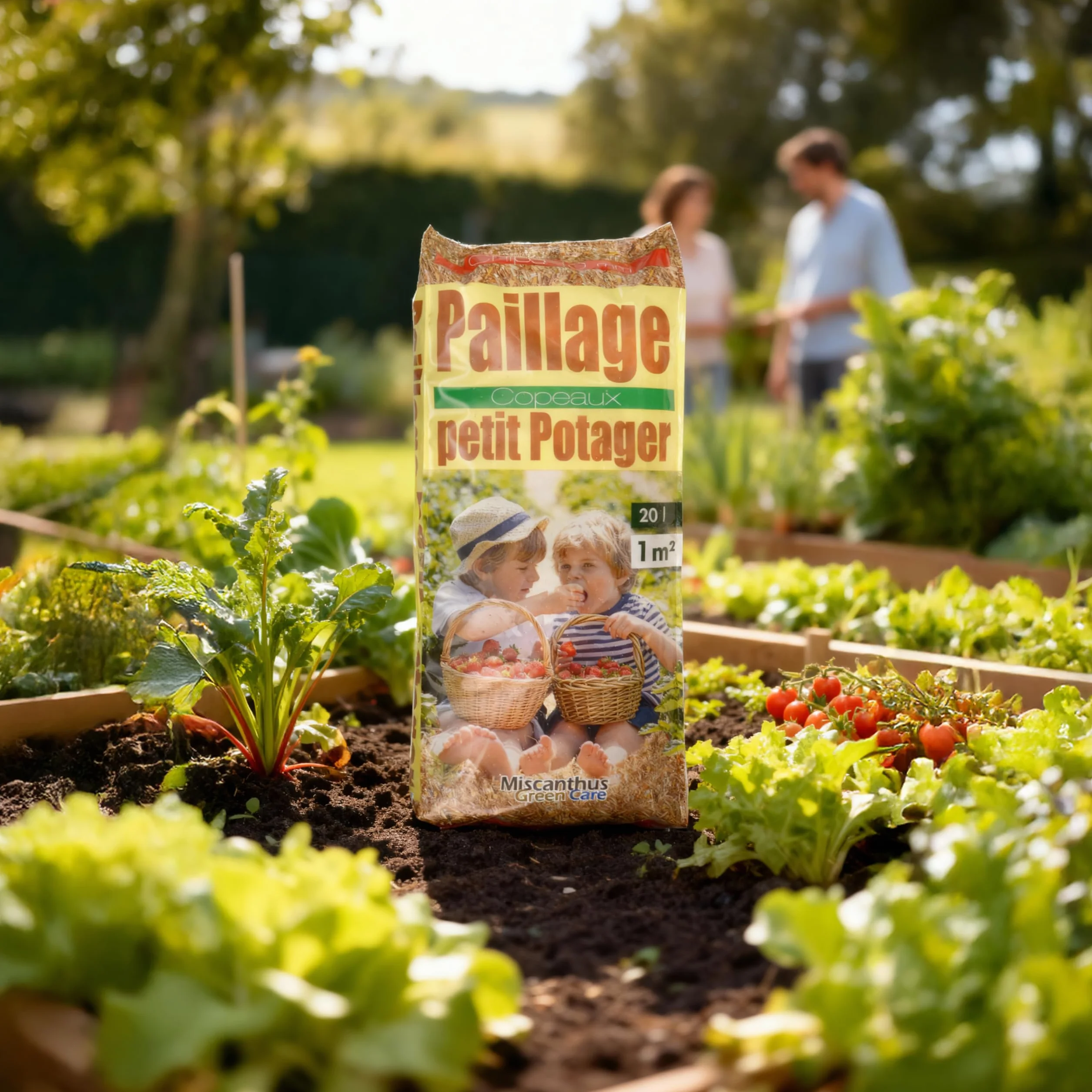Paillage Petit Potager® Copeaux de Roseau 20L Paillis Naturel Anti-limaces 2 Sacs