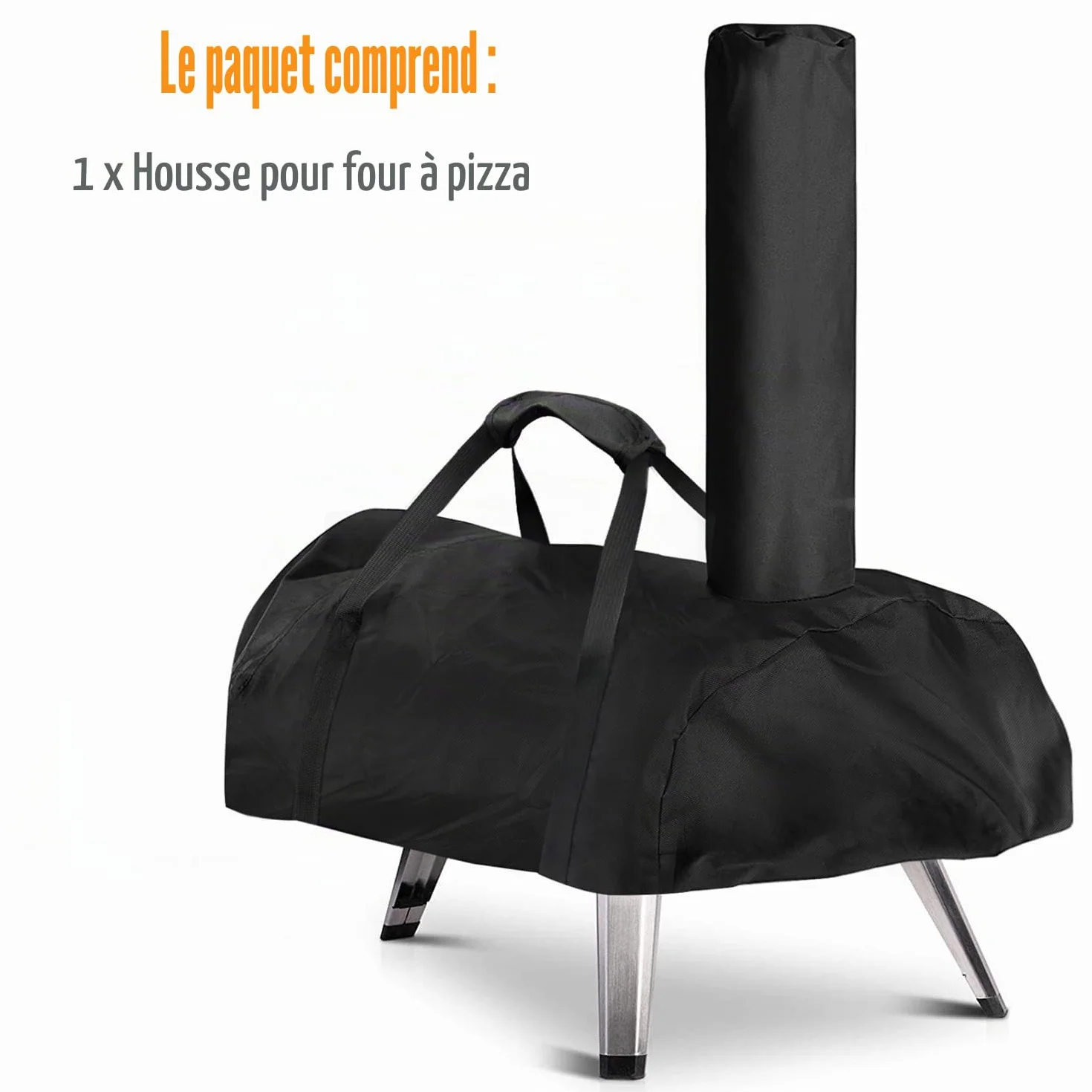 Housse de four à pizza Ooni Karu 12 étanche résistant intempéries Oxford noir 81 x 42 x 21 cm