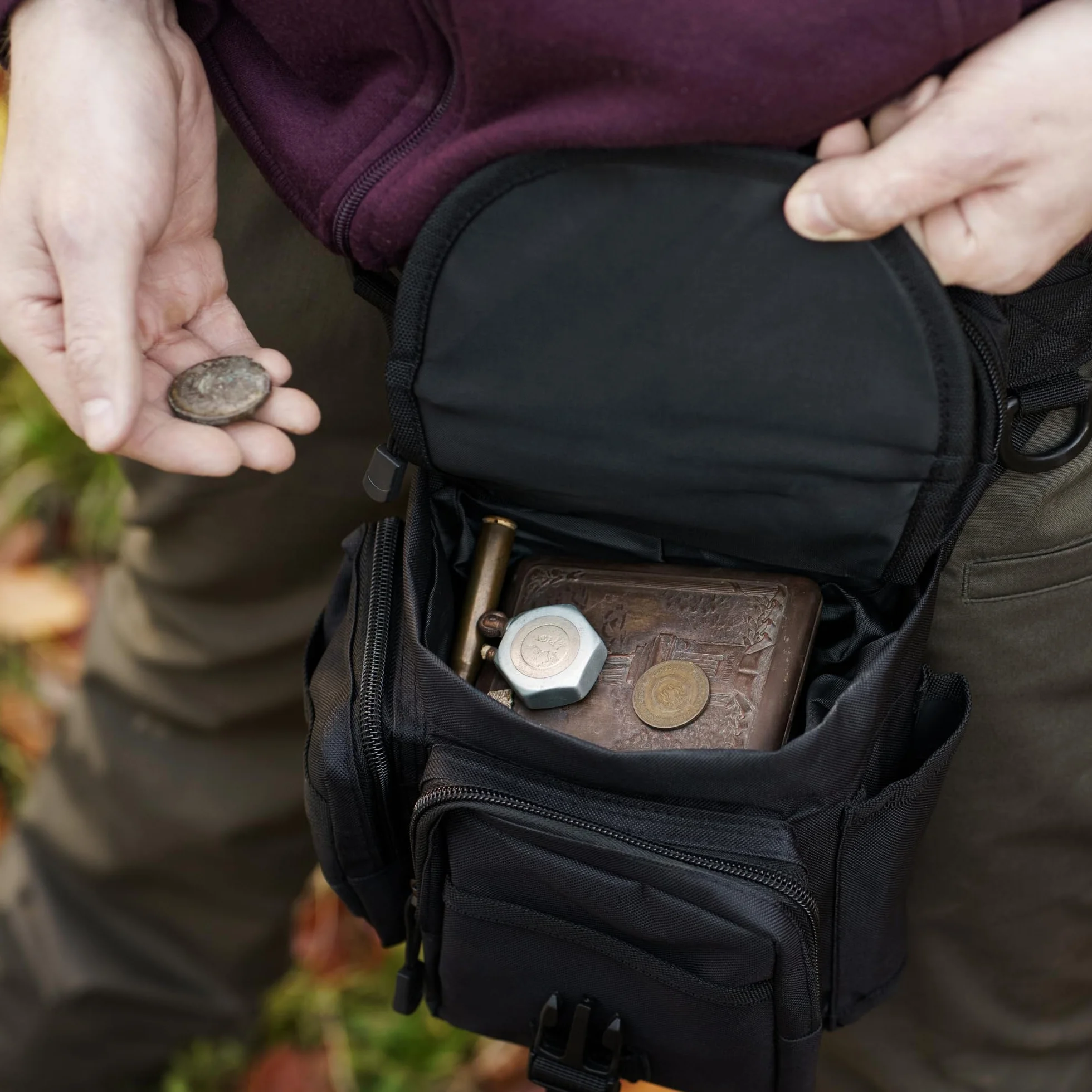 Sac Les Trouvailles Pochette Étui Pointeur Détection Métaux Accessoires Détecteur Métaux