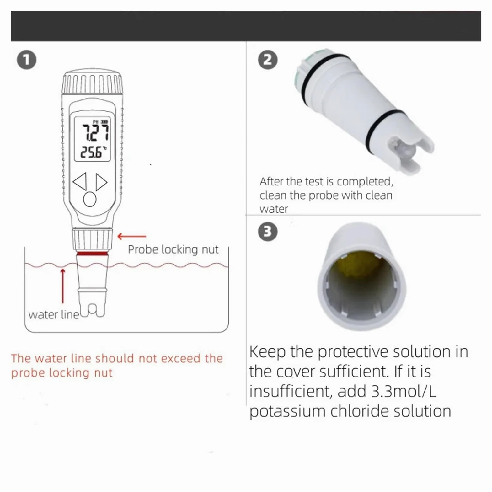 Testeur de pH numérique, précision 0,1 0-14, étanche, for Aliments, vin, bière, Sol hydroponique, ATC, testeur ℃/℉ Jardinage, Agriculture
