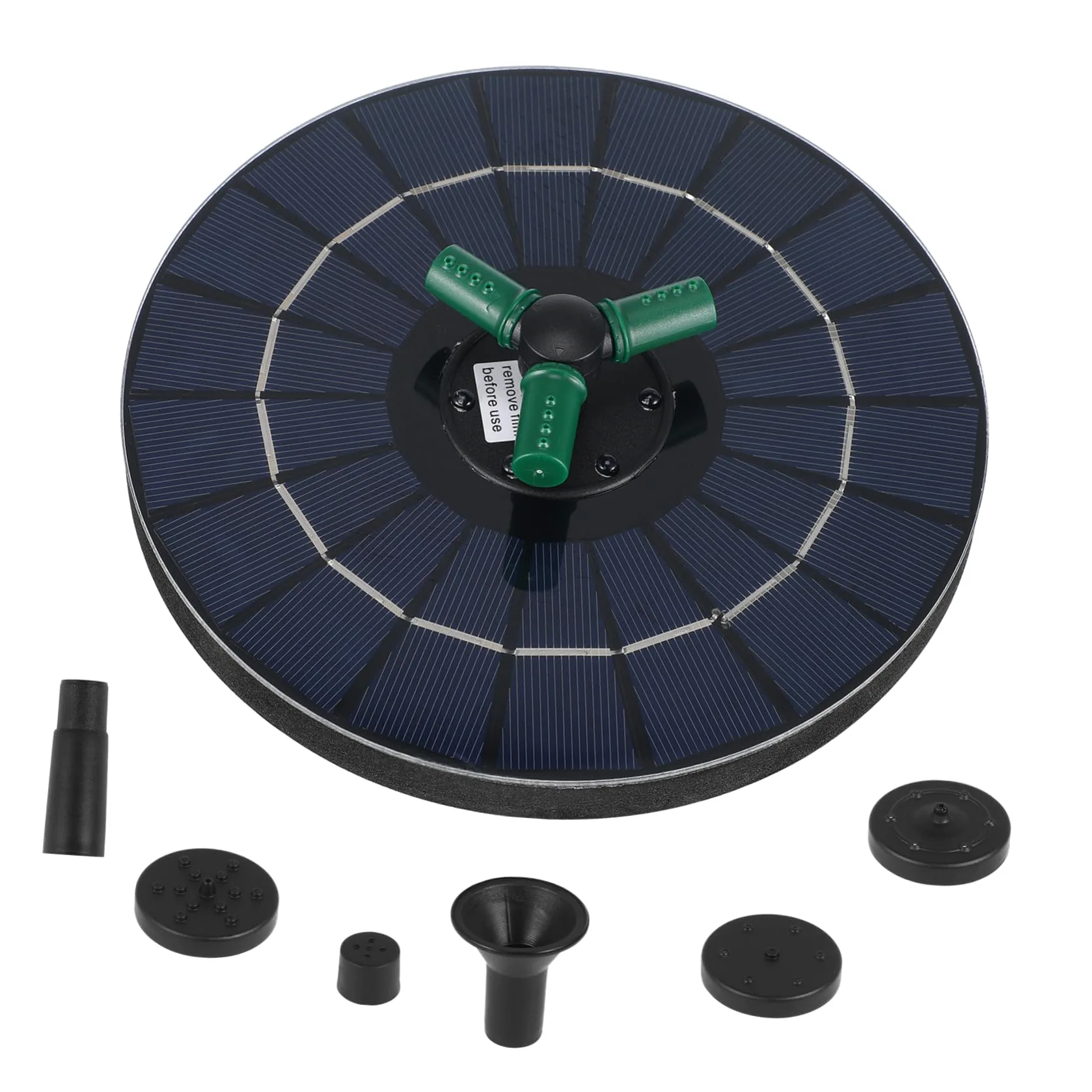 Hemobllo Fontaine Solaire de Jardin RGB pour Bassin Extérieur 18 Cm 4w Pompe Flottante et Éclairage Multicolore pour Fontaine à Oiseaux et Piscine Décorative