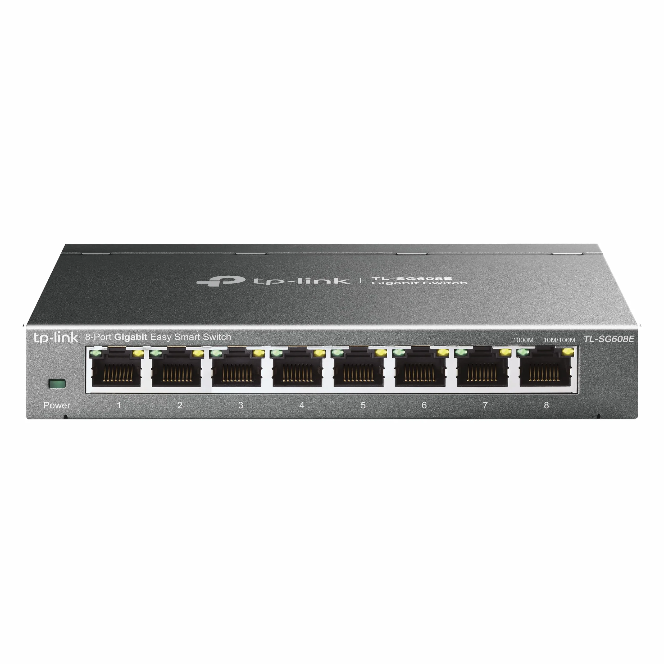TP-Link TL-SG608E Switch Ethernet Gigabit 8 Ports Gigabit Hub RJ45 Manageable Boitier Métal