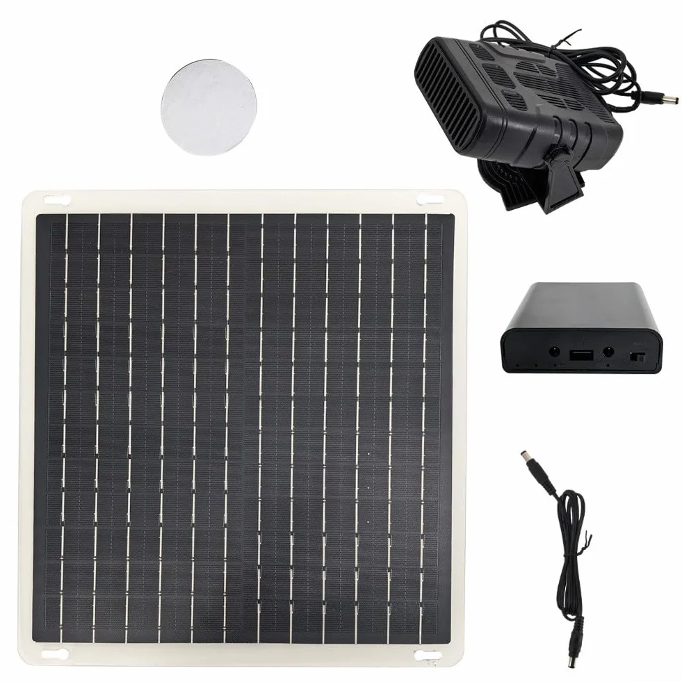 Panneau solaire chauffant 10 W 12 V portable avec sortie USB pour serre, camping-car